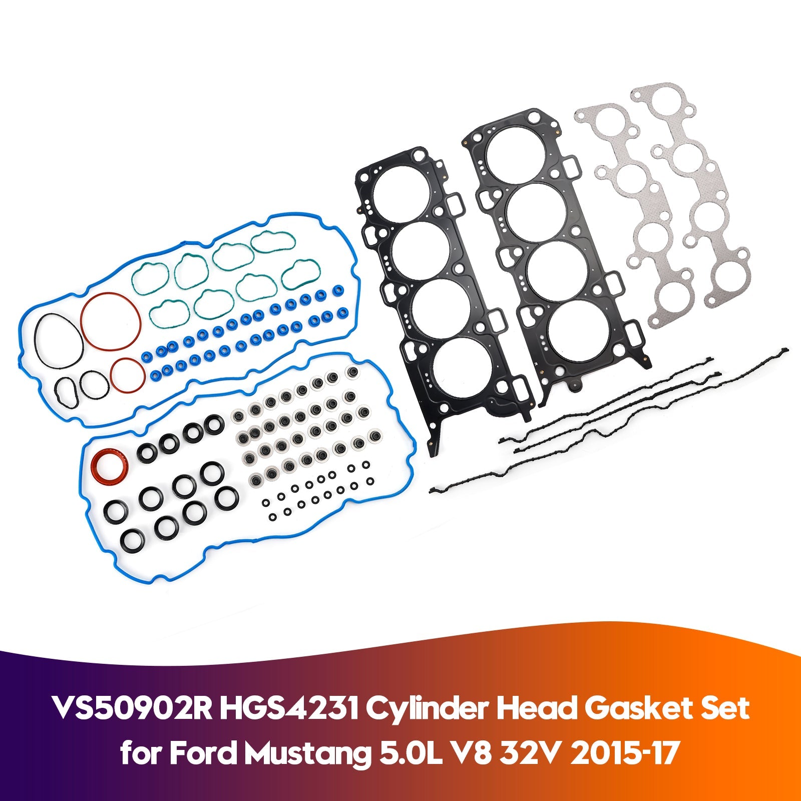 VS50902R HGS4231 Cylinder Head Gasket Set for Ford Mustang 5.0L V8 32V 2015-2017