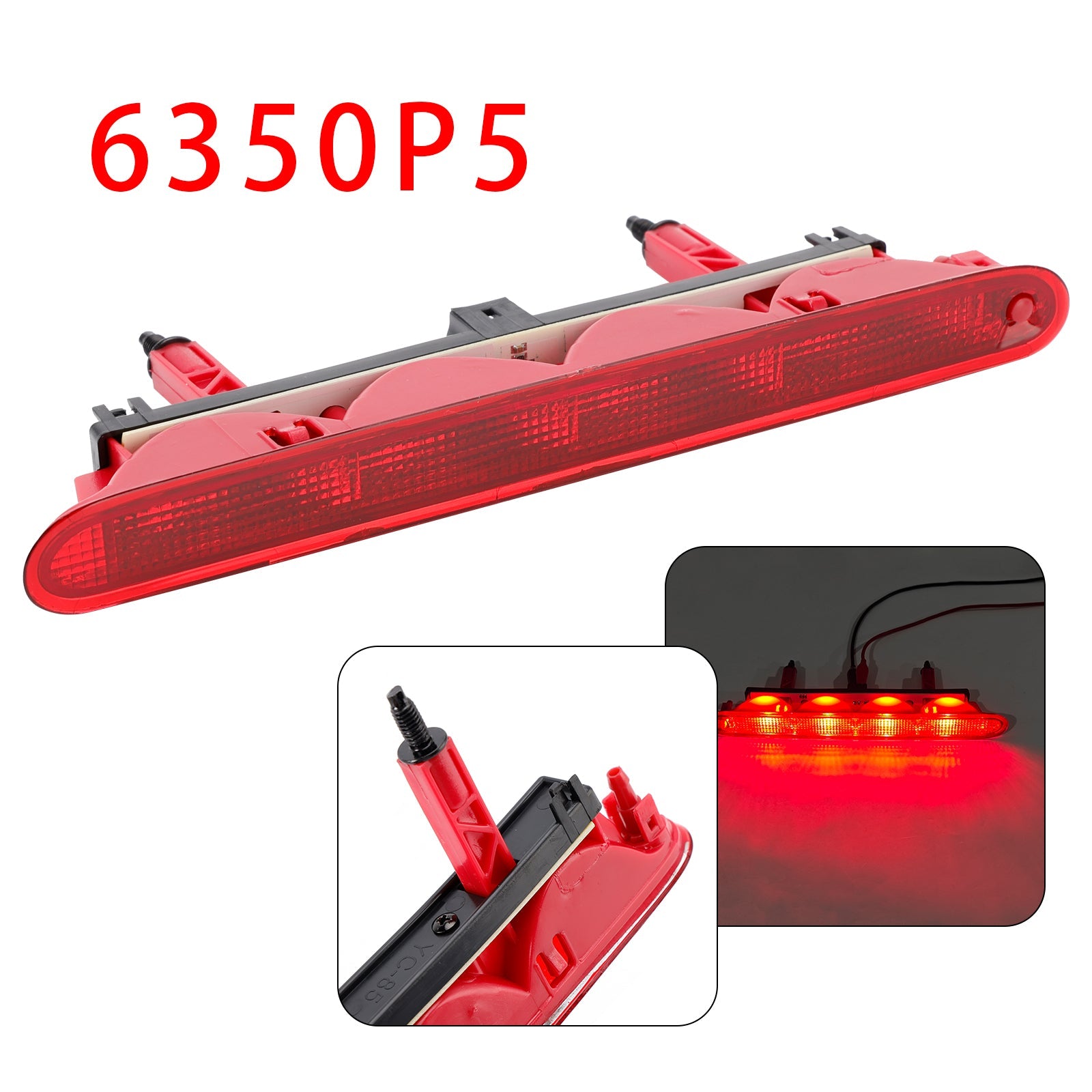 Rear High Level Brake Light 6350P5 For Peugeot 307 Hatchback 2000-2008