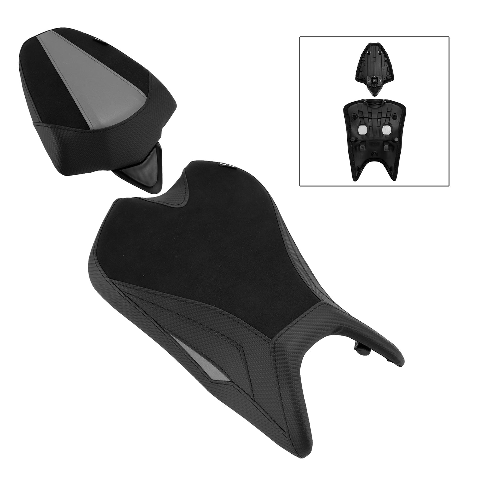2024-2025 For Aprilia Rs457 Rs 457 Lower Front W/ Rear Seat Driver Pillion Gray