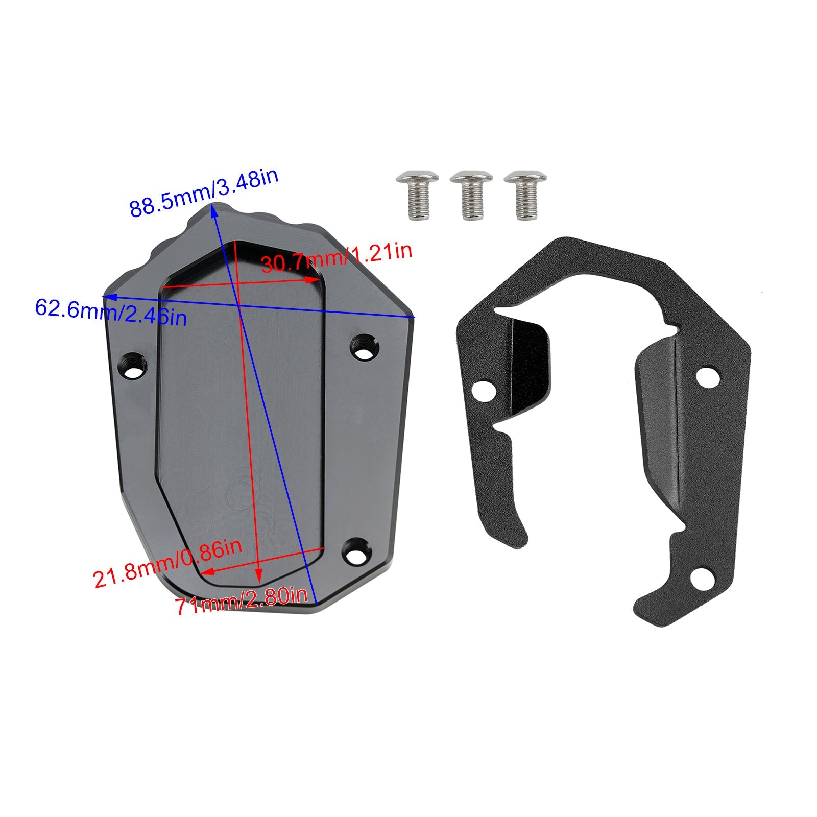 BMW R1300 2024+ Kickstand Enlarge Plate Pad