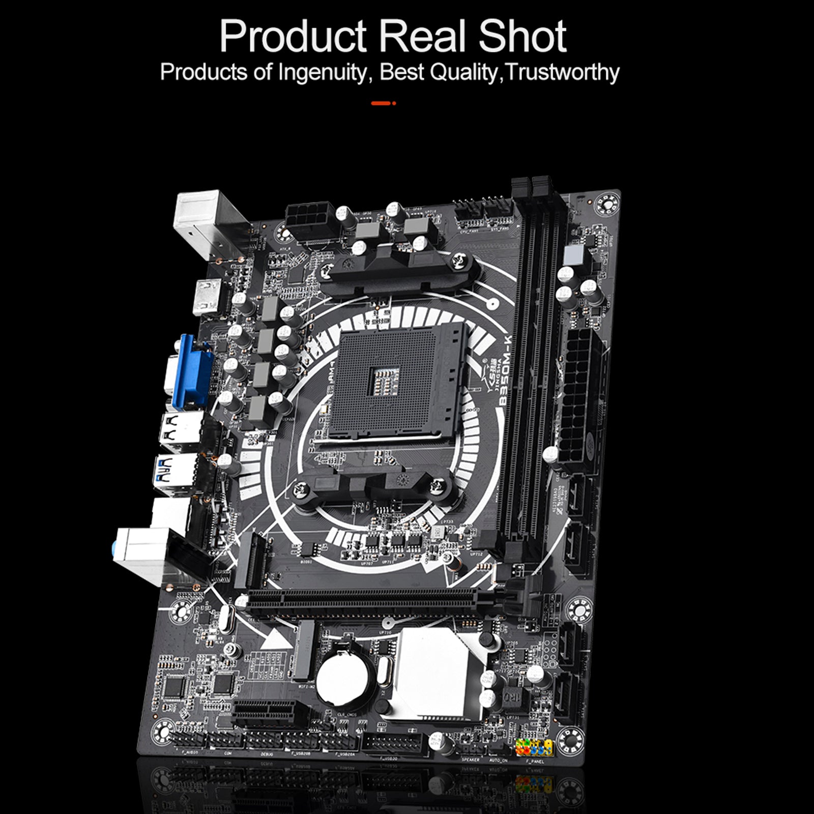 B350M-K Computer Motherboard Desktop DDR4 AM4 CPU WIFI NVME Gigabit Network Card