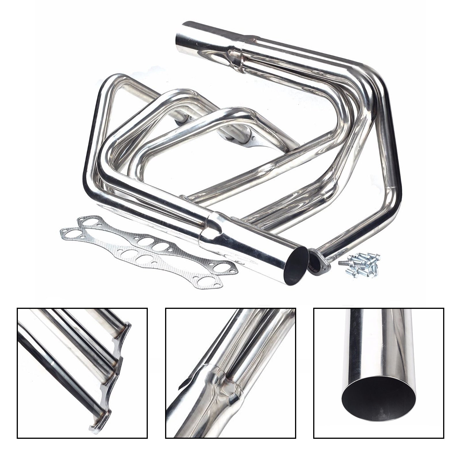 1-5/8" Stainless Steel Manifold Header Fit Chevy Small Block Roadster Sprint