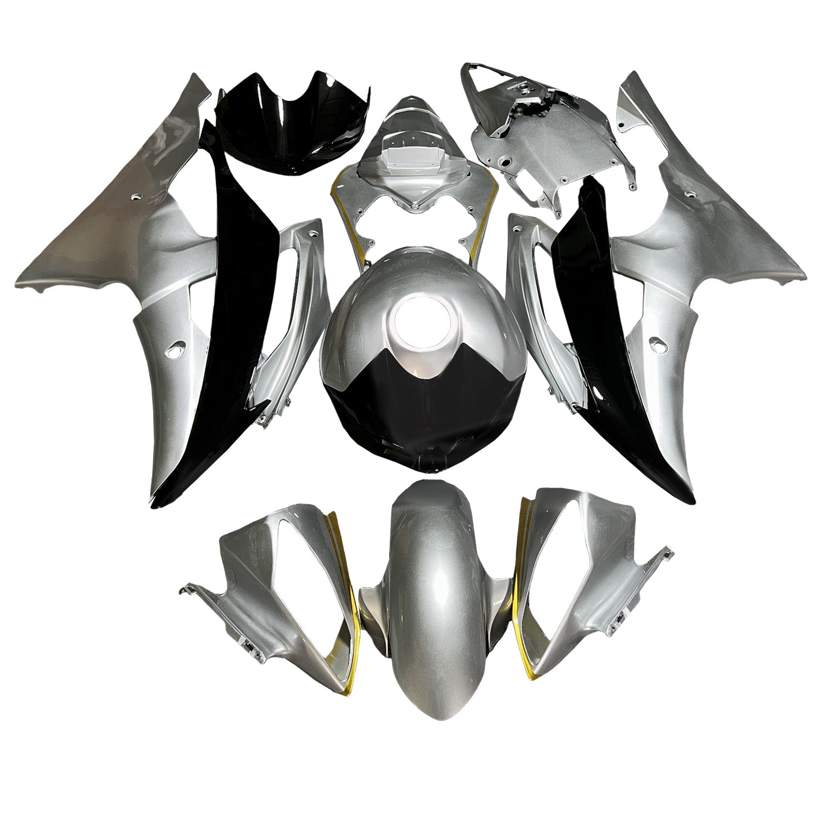 Injection Fairing Kit Bodywork Plastic ABS For Yamaha YZFR6 YZF-R6 2008-2016