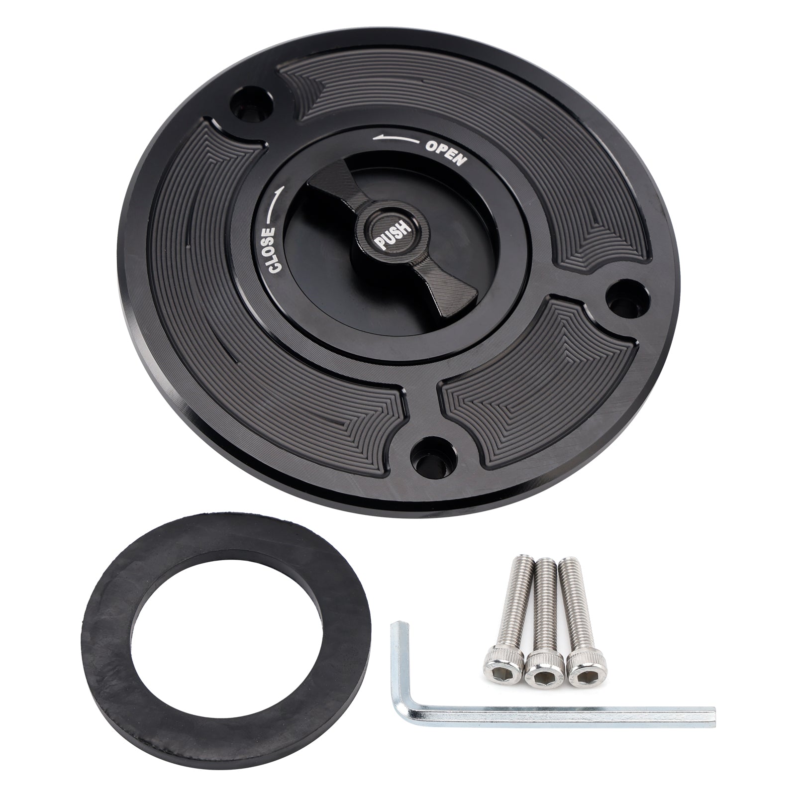QUICK-TURN TANK GAS FUEL CAP FOR KAWASAKI ZX-10R ZX10R 2004-2005 Z1000 2003-2006
