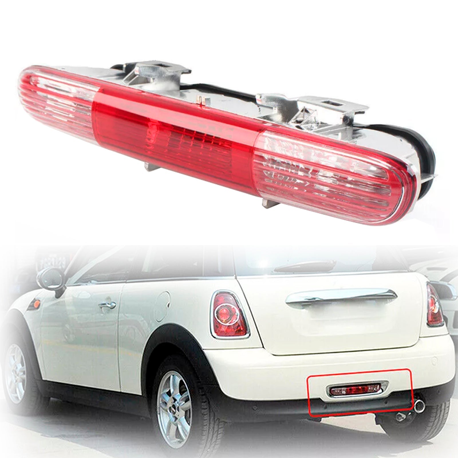 Rear Fog Light Reverse Brake Lamp For Mini Cooper R56 R57 R58 R59 2009-2015