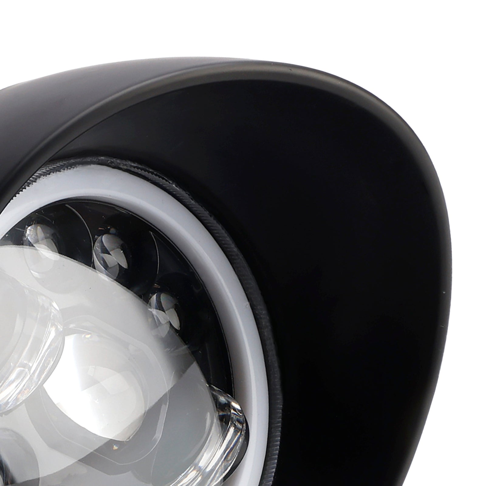 5.75" Motorcycle Spotlight Headlight Fog 9-Bulbs For Motorcycle Scooter Chrome