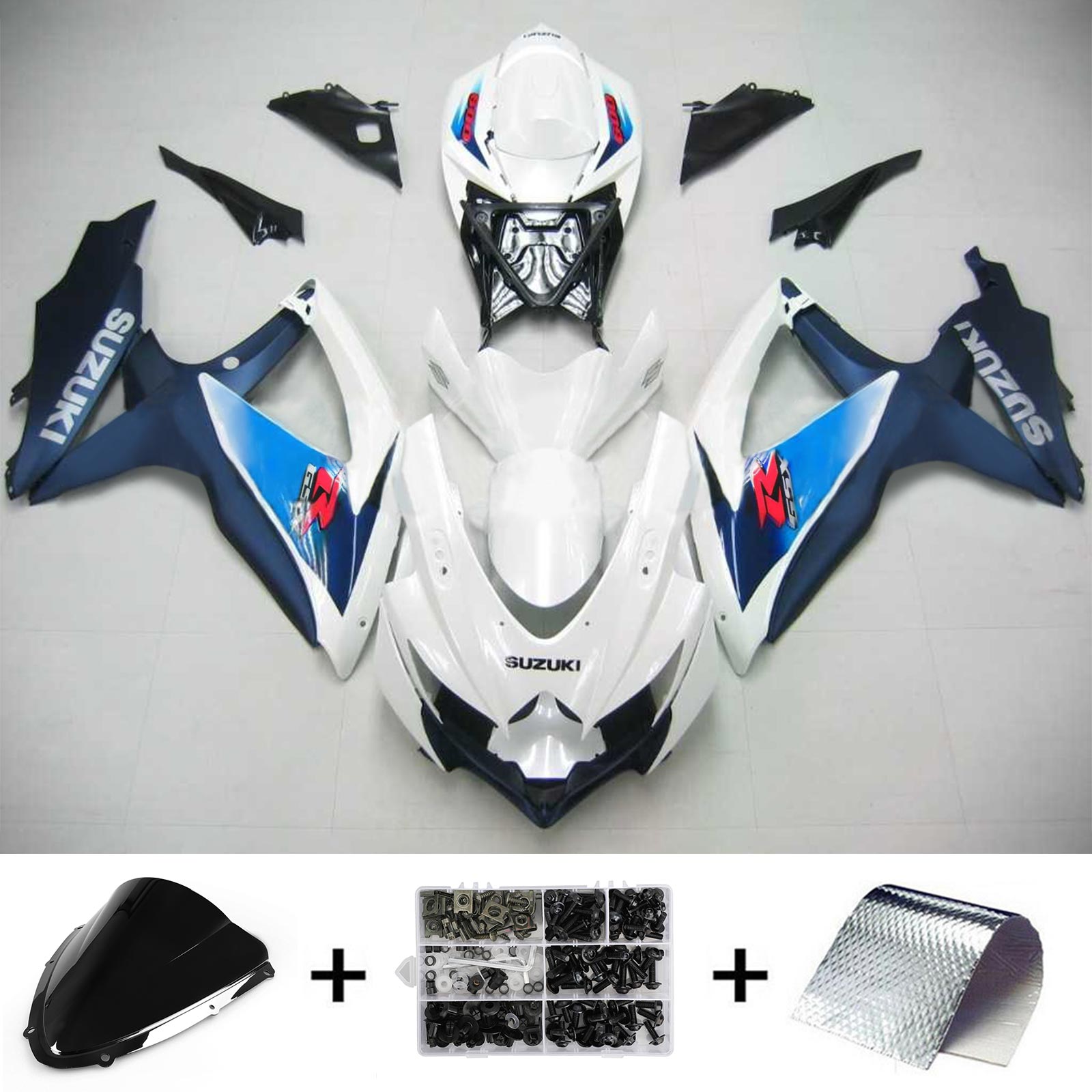 سوزوكي GSXR 600/750 2008-2010 K8 الهدايا المجمعة هيكل السيارة البلاستيك ABS