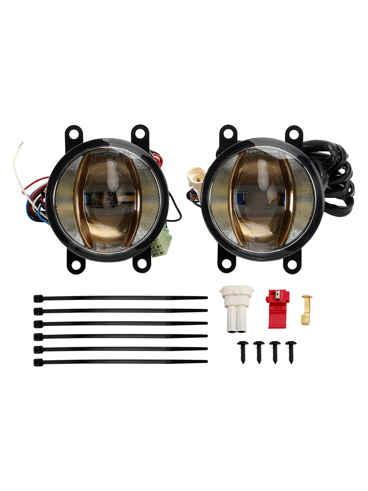 Car Light Ledtiving FOG DRL Gold Edition 90MM 6000K For OSRAM