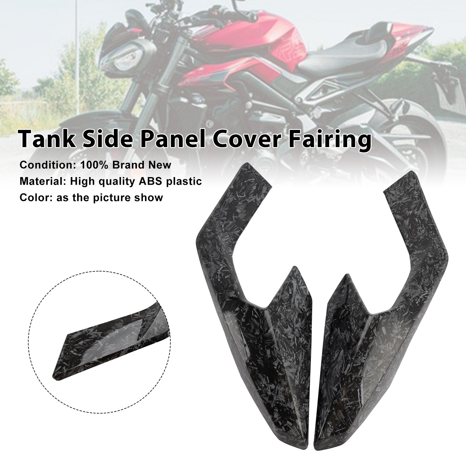 2023-2025 Street Triple 765 R/RS Tank Side Cover Panel Fairing