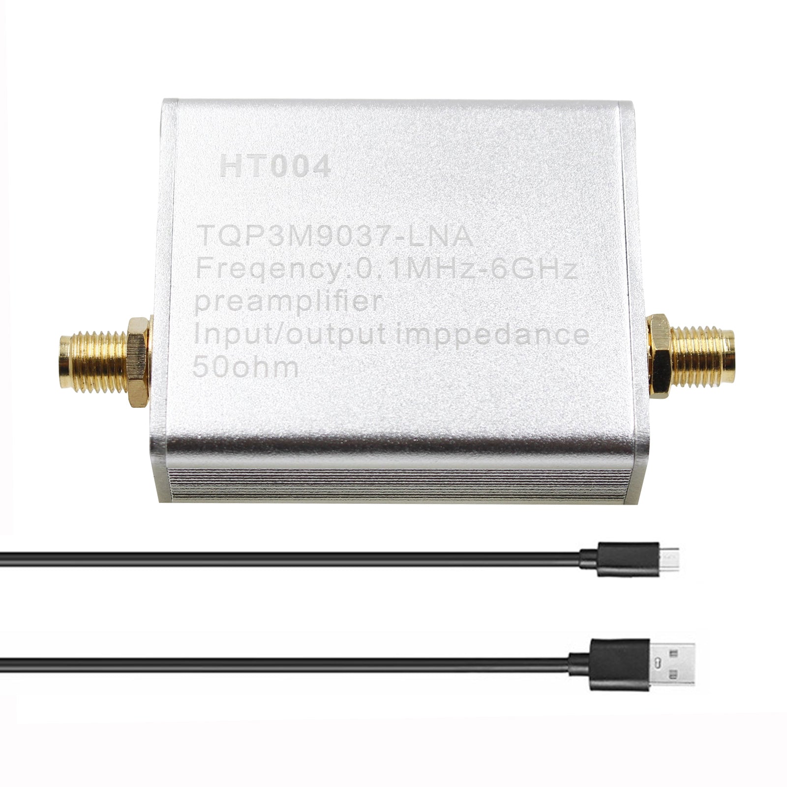 100K-6GHz HT004 Full Band Low Noise Amplifier 20dB High Gain Power Preamplifier