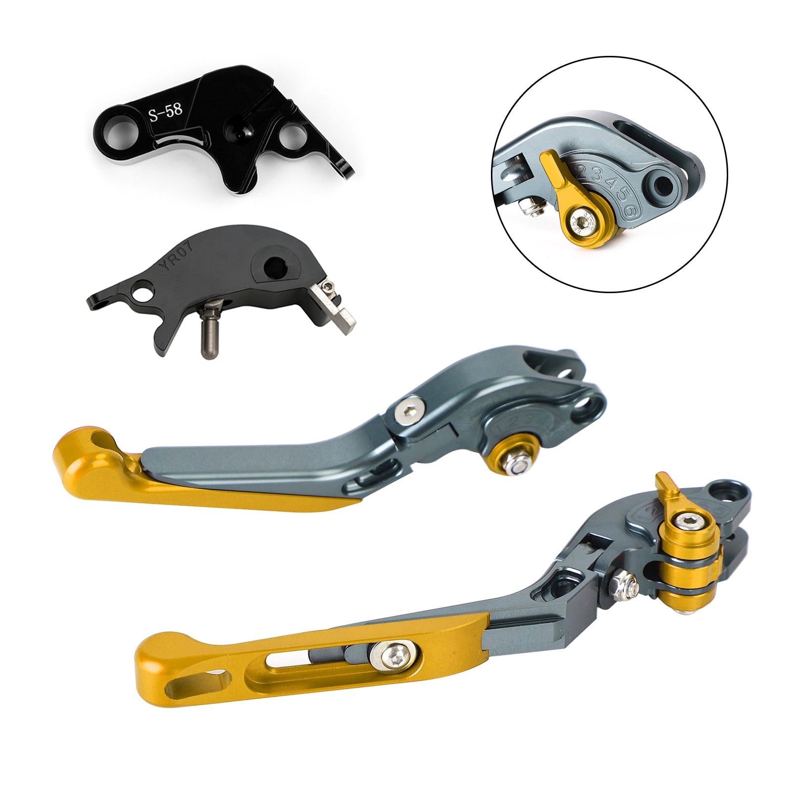 Adjustable Clutch Brake Lever fit for YAMAHA YZF R7 MT-10/SP FZ-10/SP 2022-23