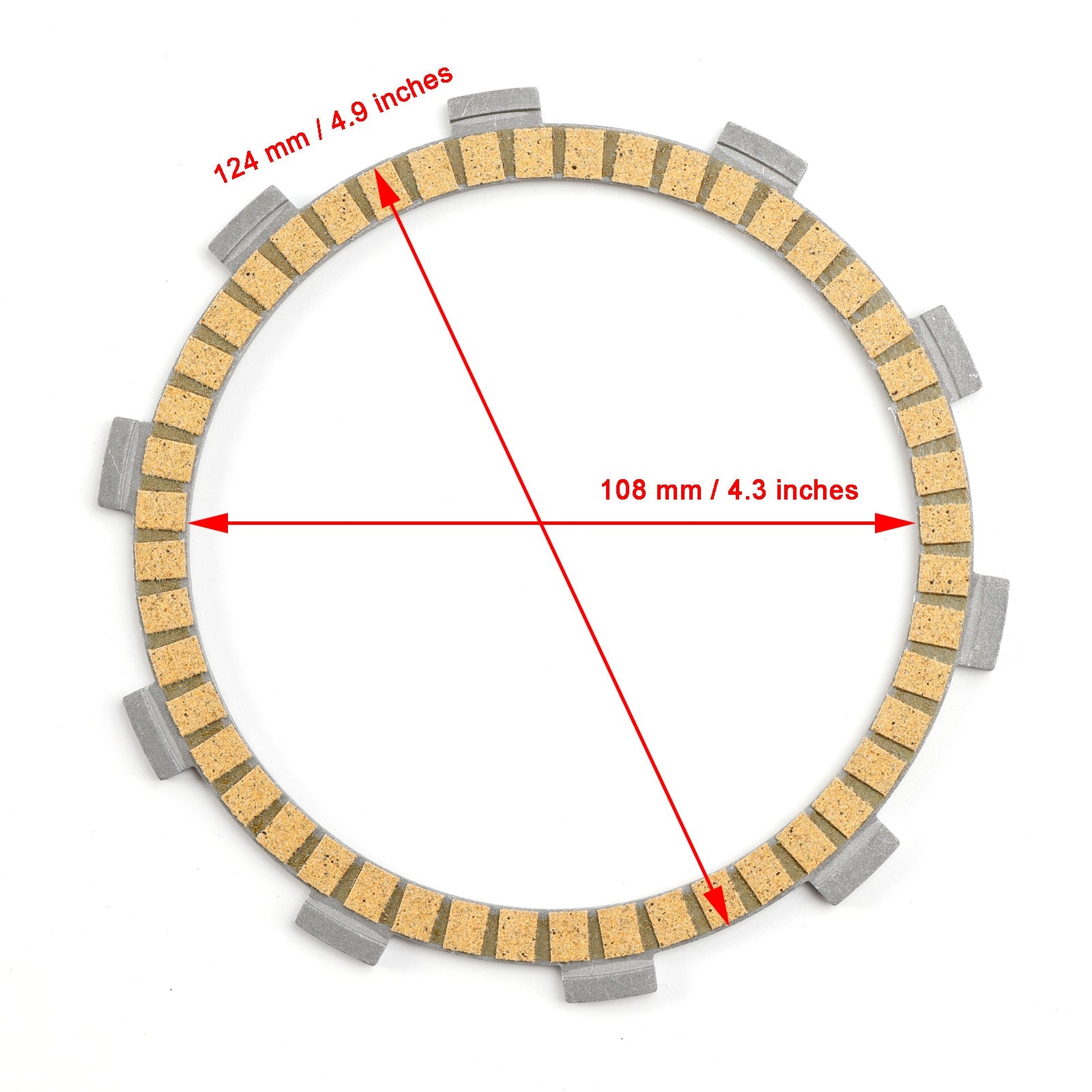 두카티 슈퍼바이크 848 08-10 멀티스트라다 1100 07-09용 클러치 마찰판 키트