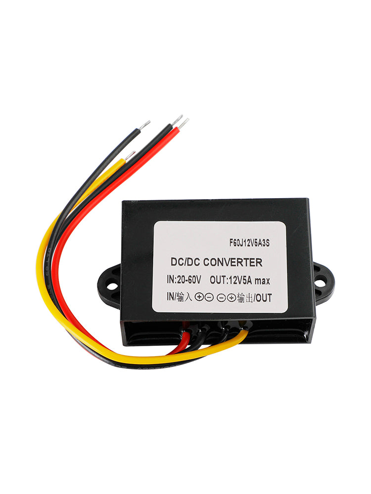 Waterproof DC-DC Converter 20-60V Step Down to 12V Power Supply Module 5A
