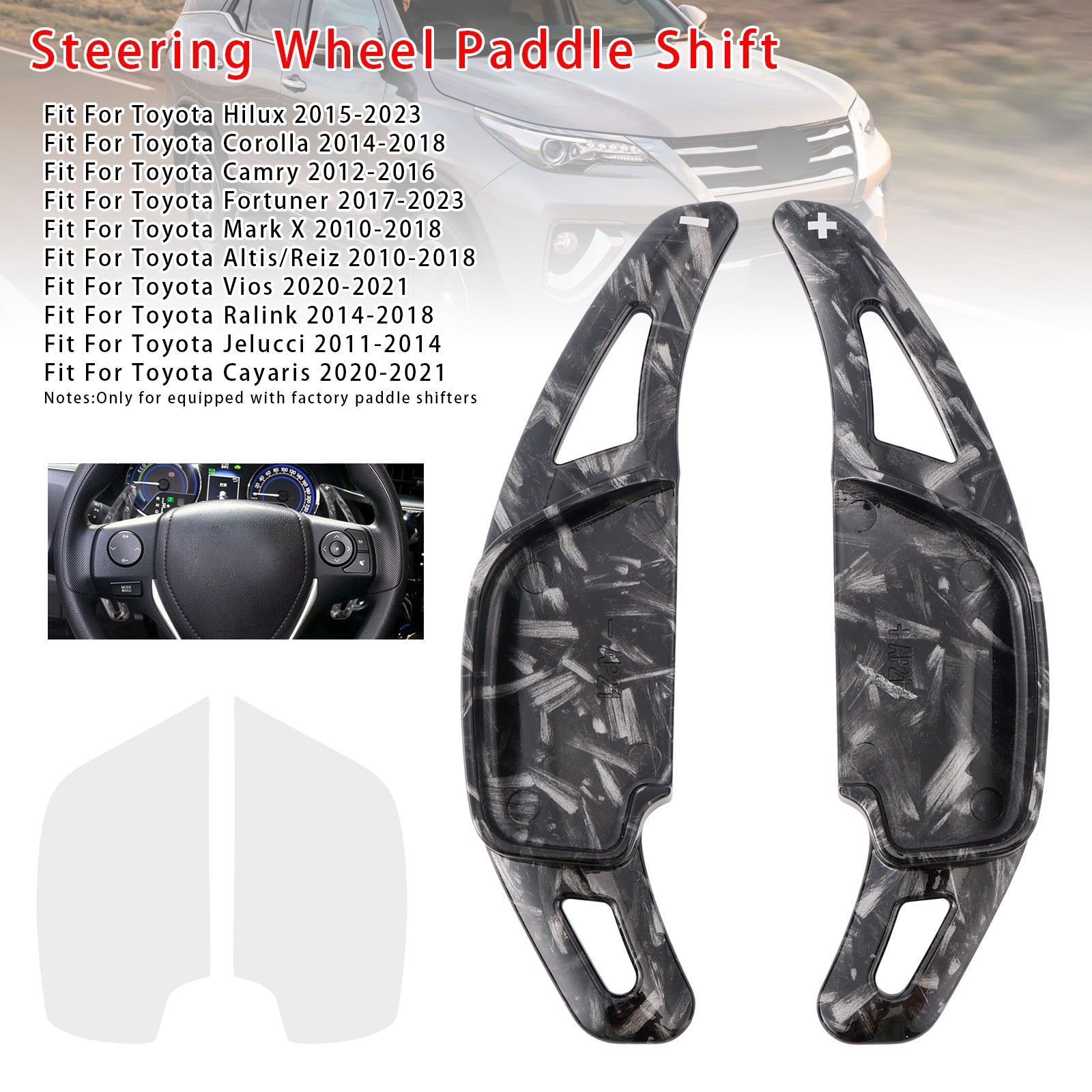 Steering Wheel Paddle Shifter For Toyota Hilux Fortuner