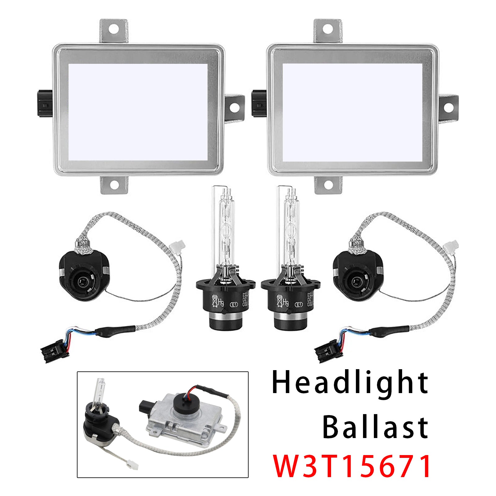 2004-2005 For Acura TSX 2.4L Xenon HID Headlight Ballast Unit Assembly with Igniter D2S Bulb W3T11371