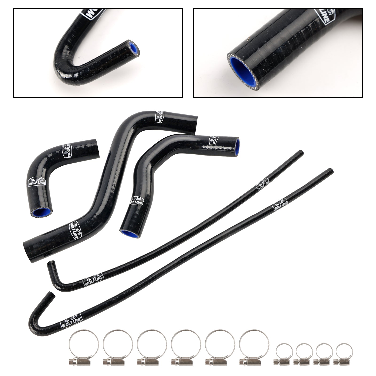 Silicone Radiator coolant Hose kit For Kawasaki Z900 Z900RS 2017-2025
