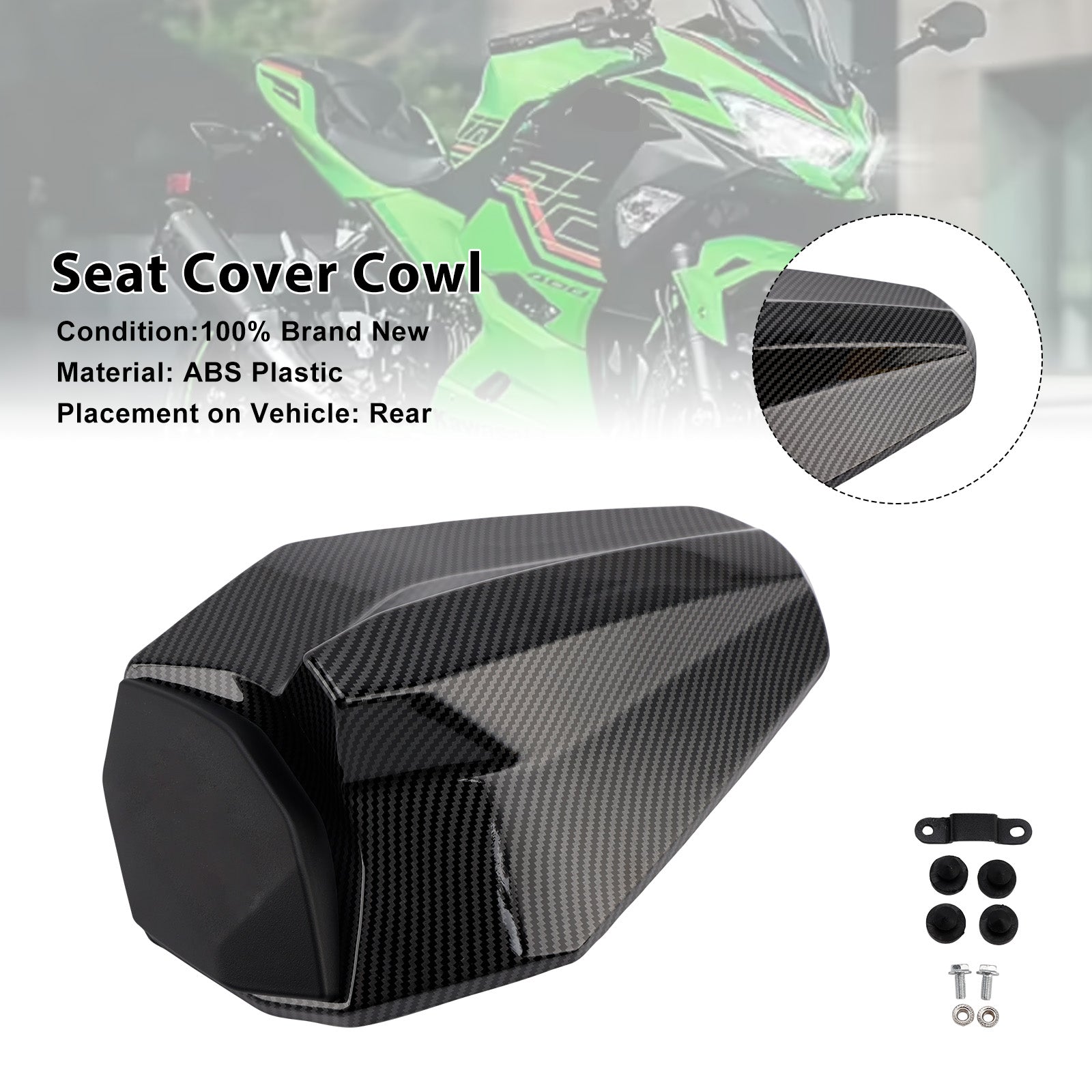 Racing Tail Rear Seat Fairing Cowl for Kawasaki ZX25R ZX4R ZX4RR 2020-2025
