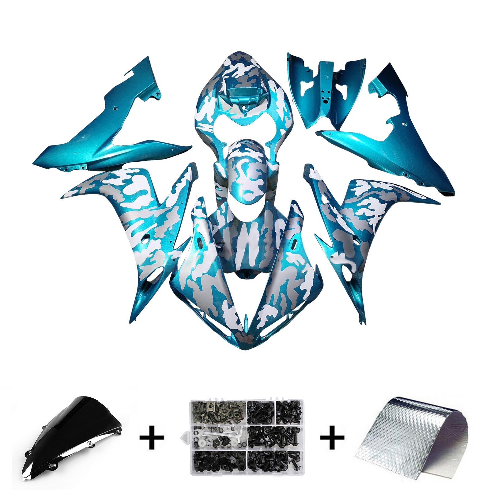 Injection Fairing Kit Bodywork Plastic ABS For Yamaha YZFR1 YZF-R1 2004-2006