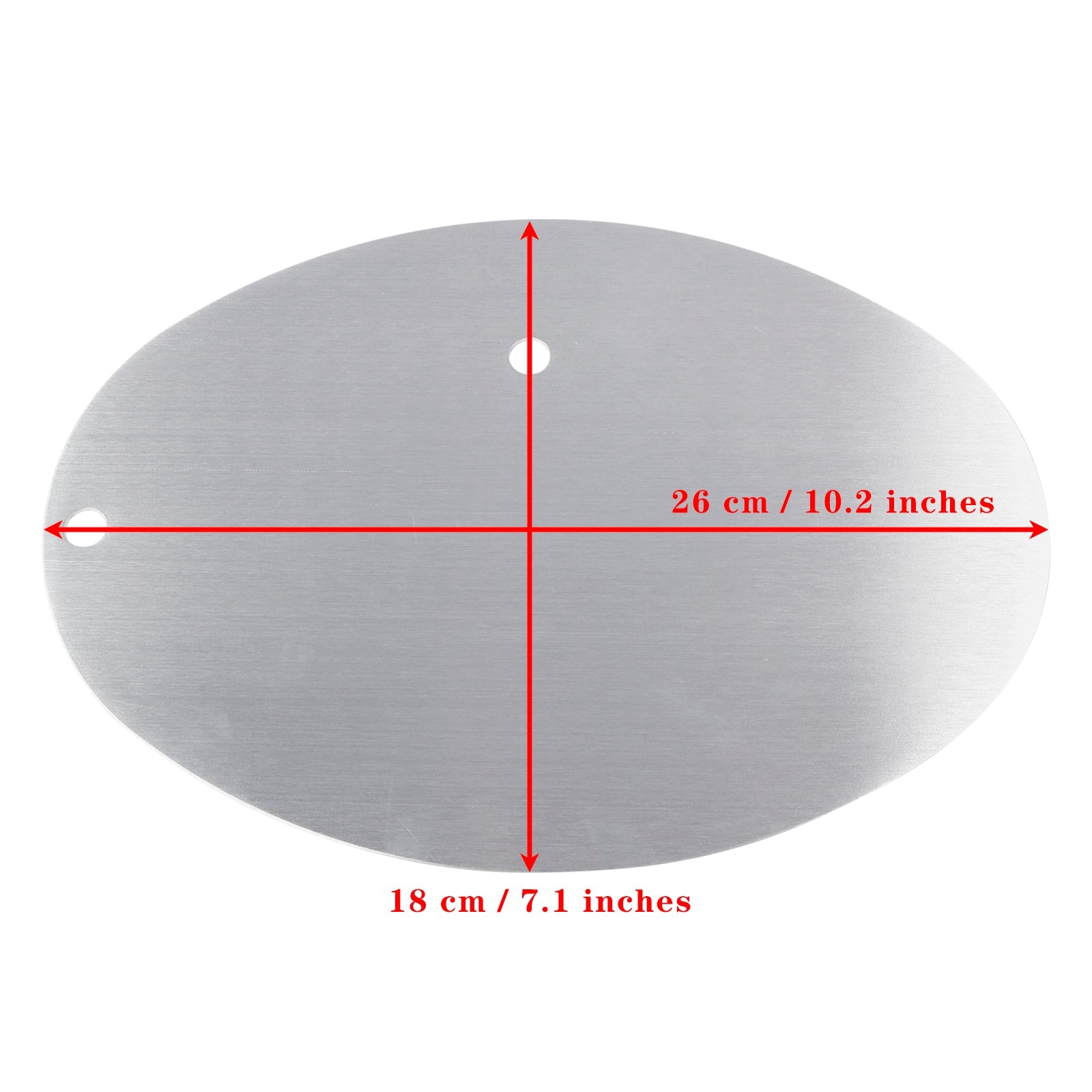 DIY Universal Motorcycle License Plate Aluminum Custom Oval Number Plate