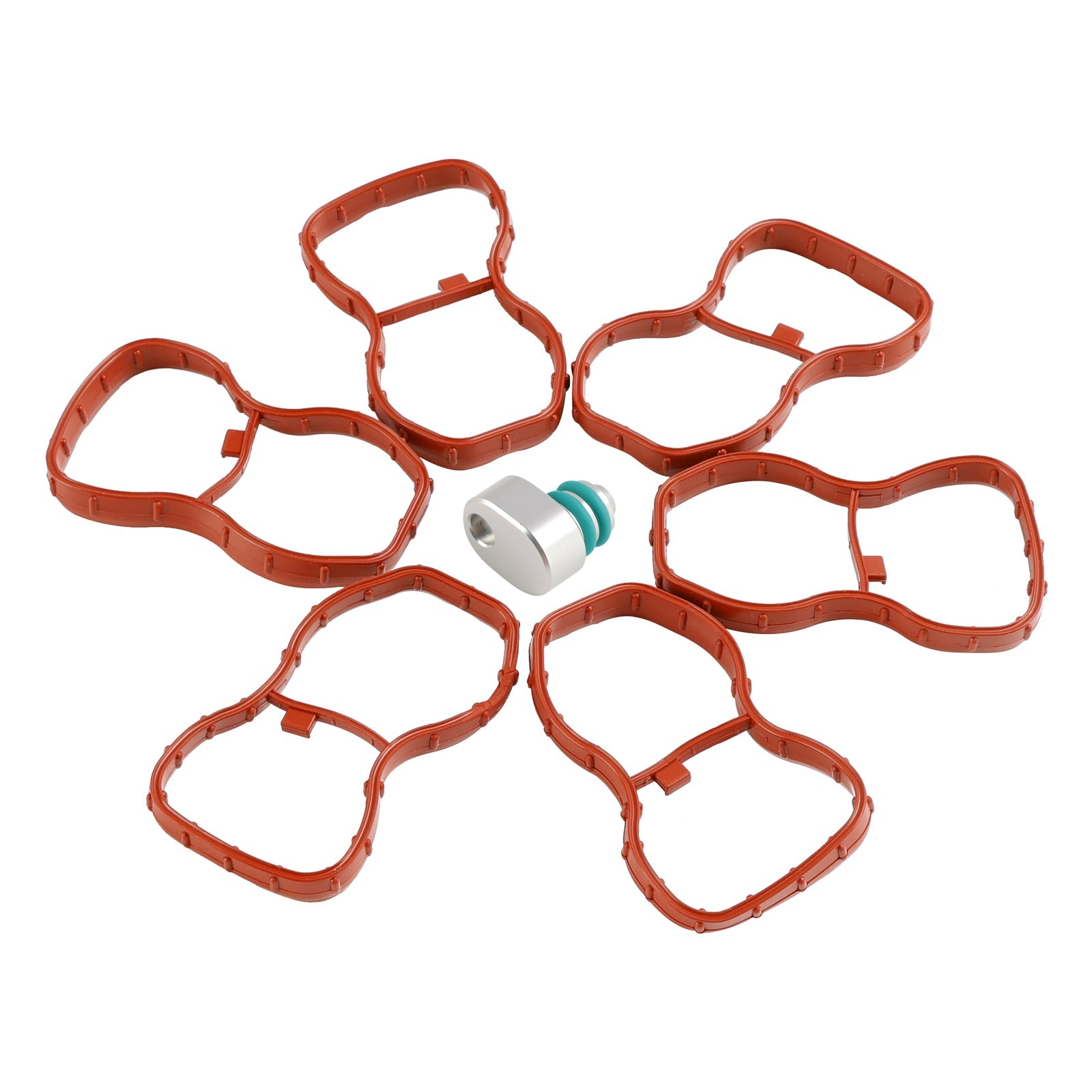 6PCS 섭취 매니 폴드 개스킷 1167807480 FIT BMW E90-93 F10 F11 F07 X5 X6 N57