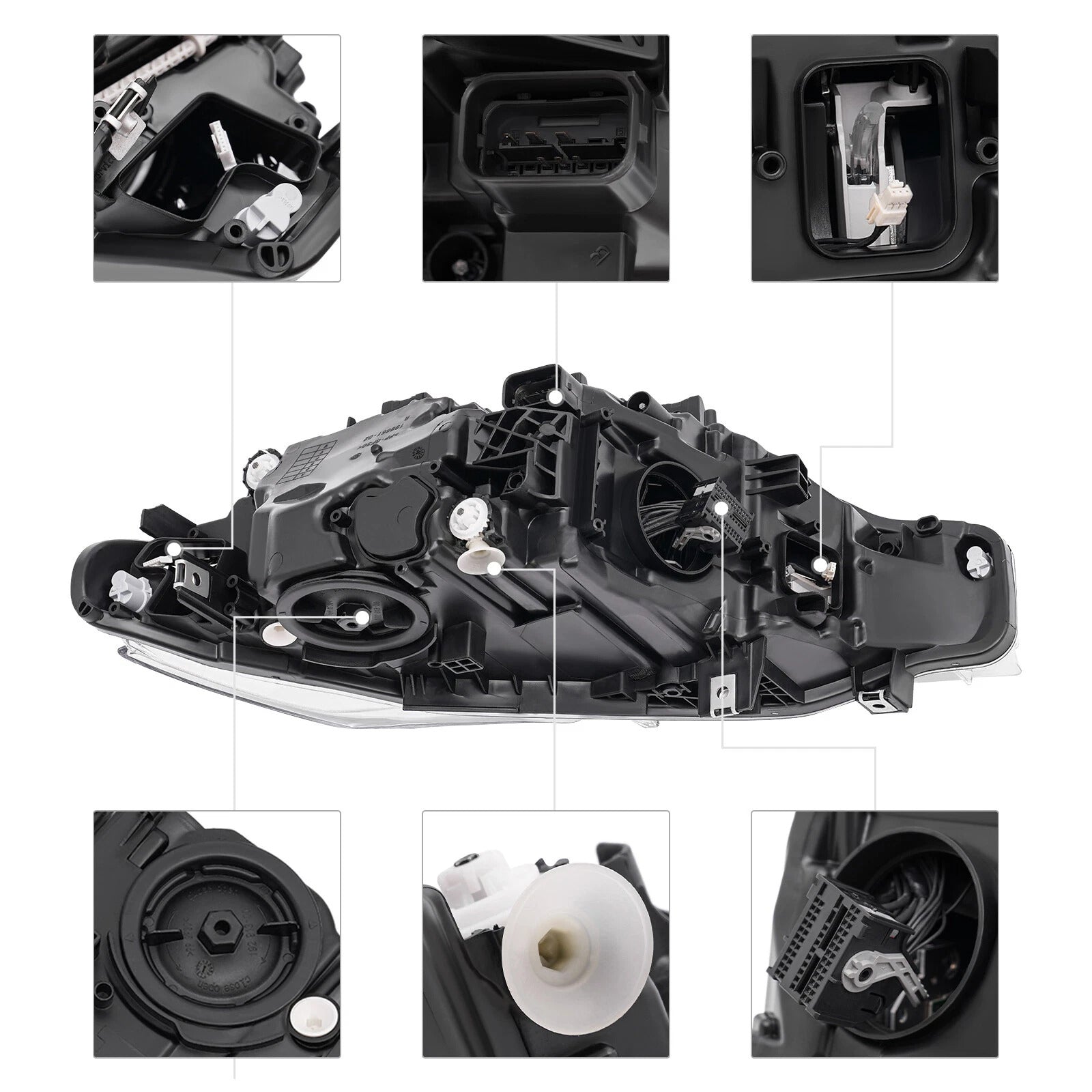 Left LED Headlight 63117419629 For BMW 3 Series F30 F31 2016-2019 Without AFS