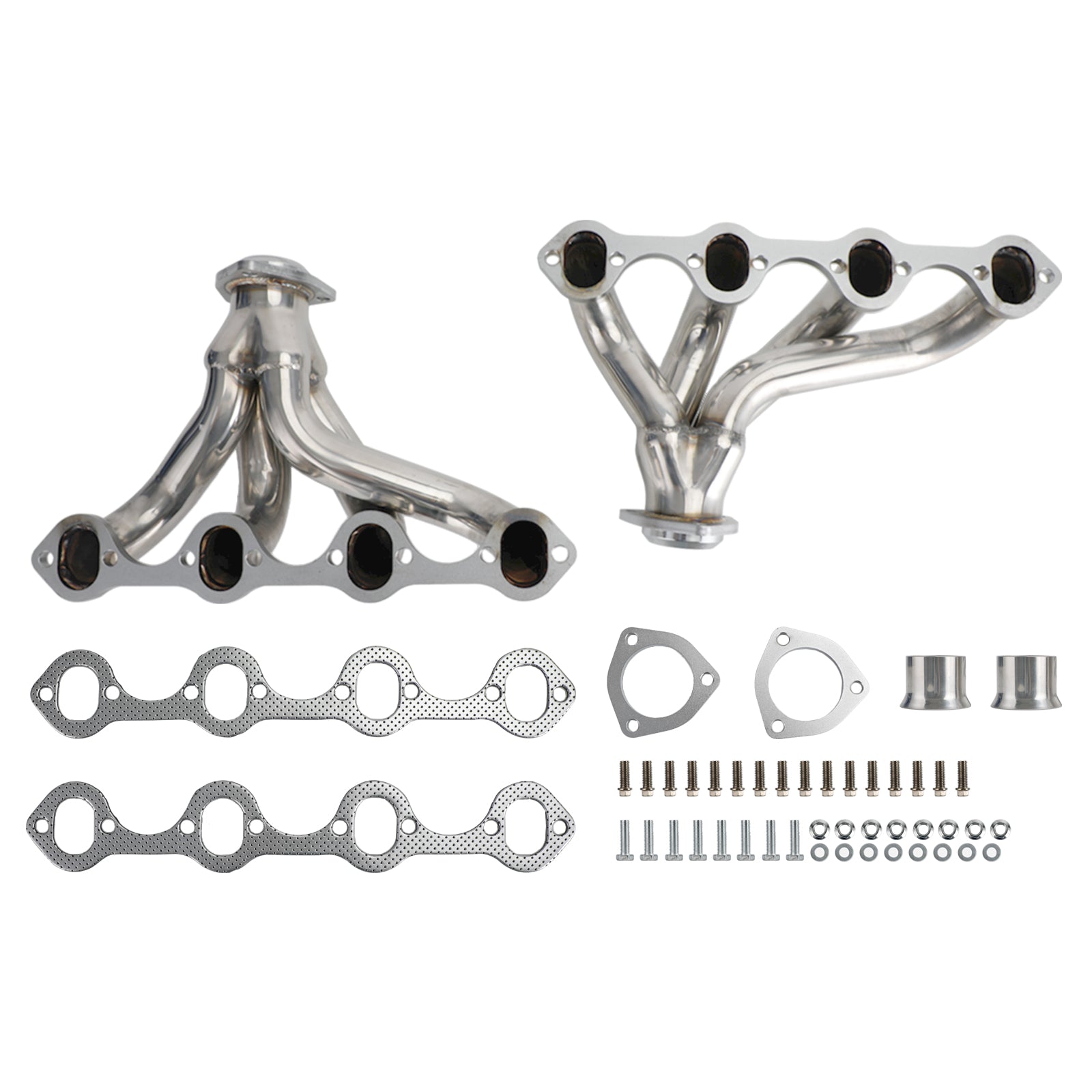 Stainless Hugger Exhaust Headers Fit Ford Short Block Windsor 289 302 351