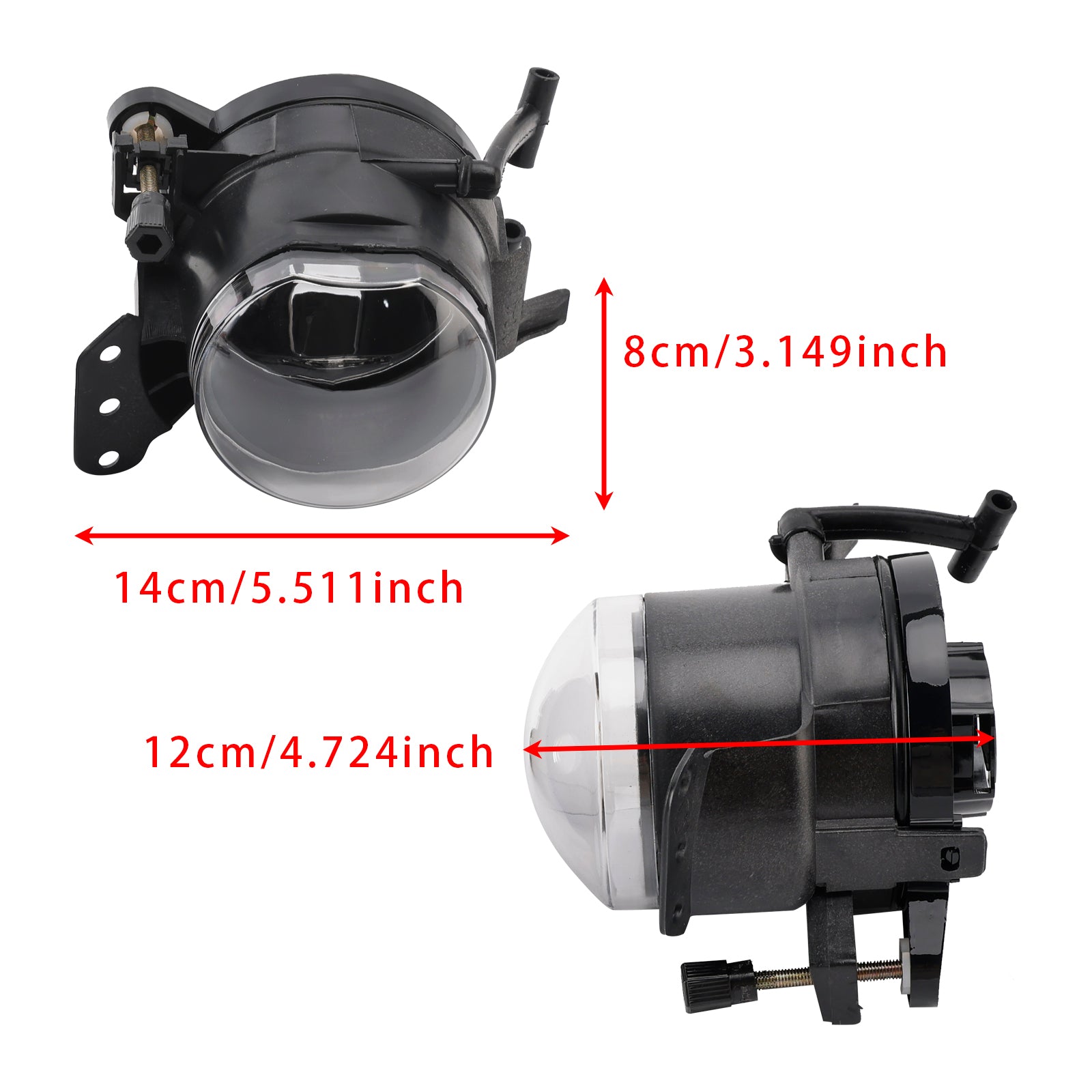 2004-2007 BMW E60 5-Series Pair Front Bumper Fog Light Lamp Bulb Housing