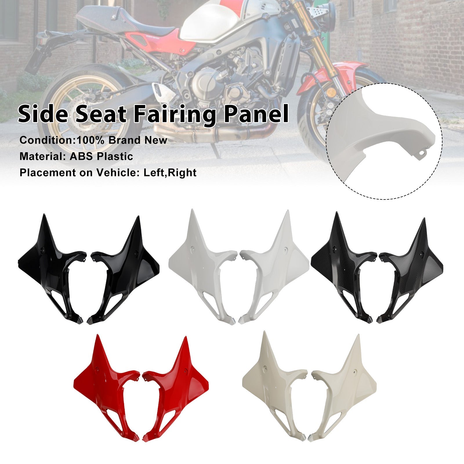 2022-2025 Yamaha XSR 900 XSR900 Side Seat Fairing Panel Cowl
