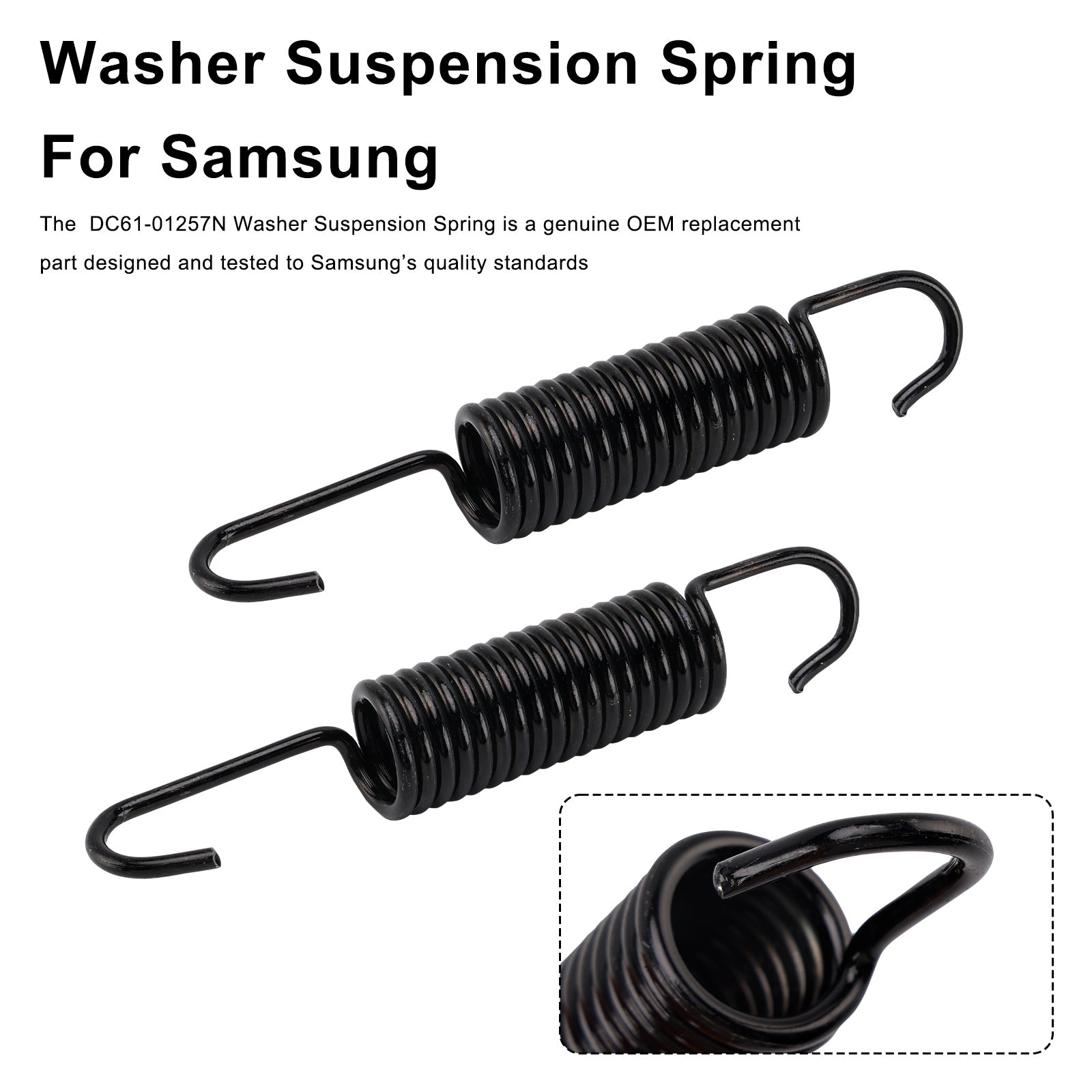 2PC DC61-01257N Washer Suspension Spring For Samsung Replaces 592-49396 592-49474