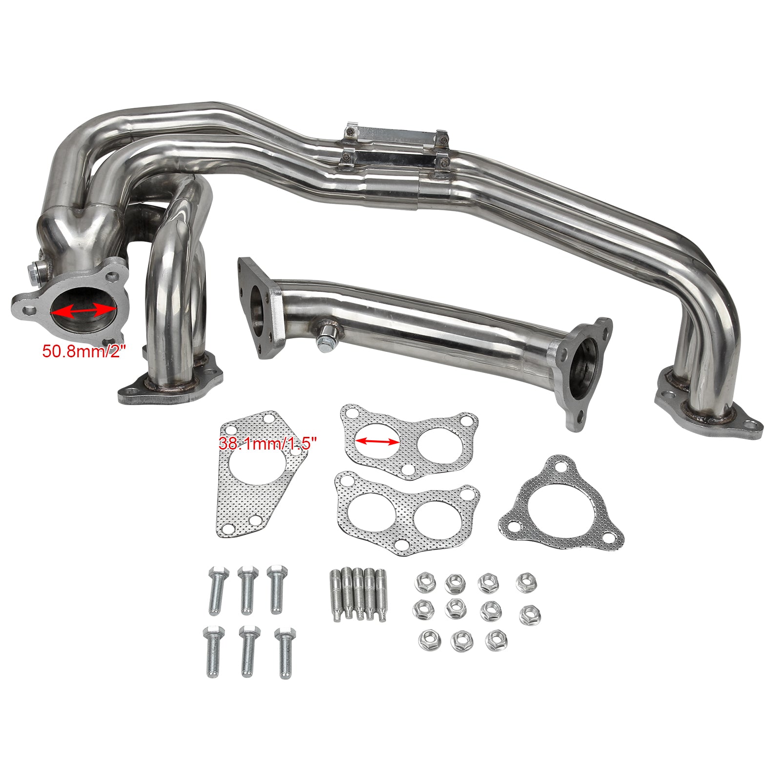 Exhaust Header Fit Impreza WRX/STI GDB GG EJ20/EJ25 02-06 Stainless Steel