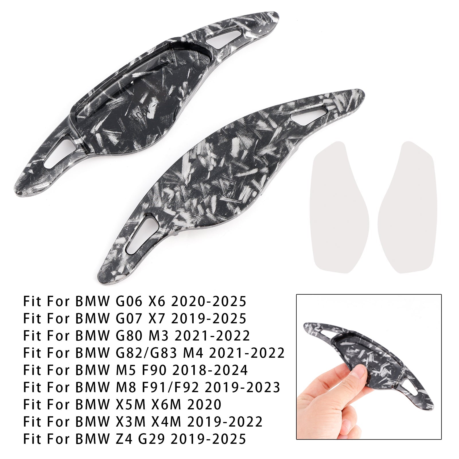 Steering Wheel Paddle Shifter Extensions For BMW G01 X3 F97 X3M G02 X4 X4M