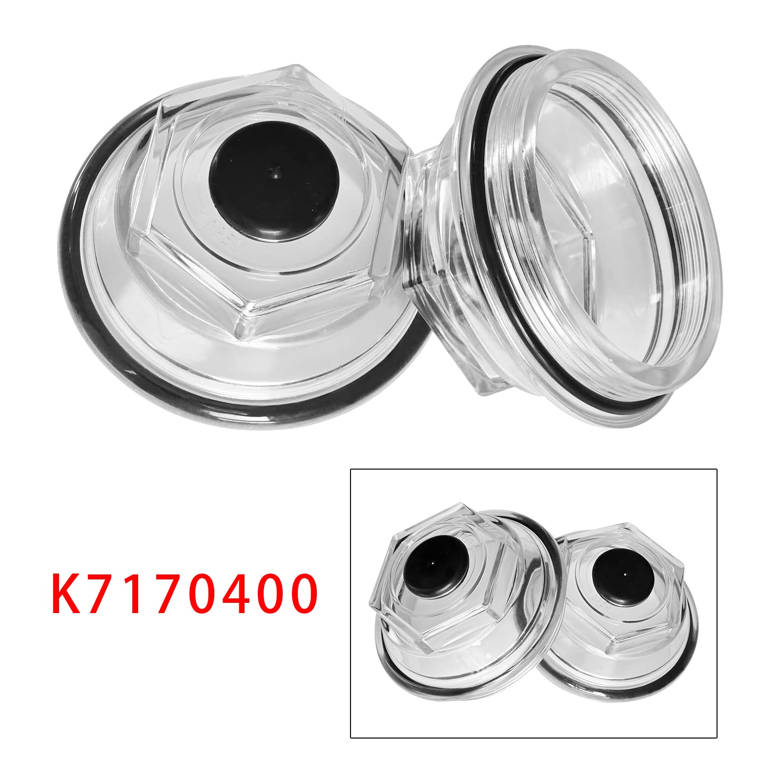 2PCS Oil Bath Dust Caps K71-704-00 For Dexter 9k 10K 8-415 430 3.5"