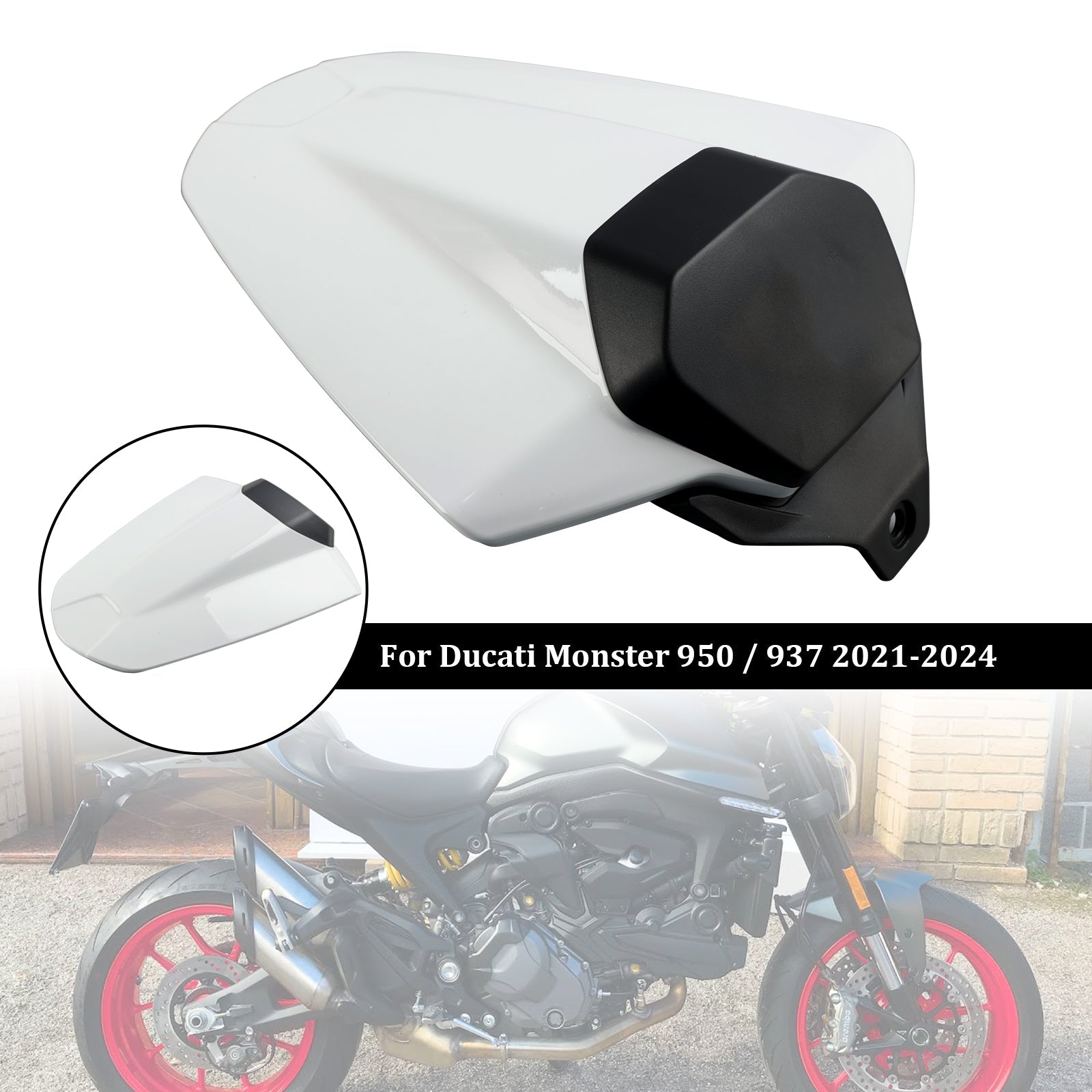 Tail Rear Seat Cover Fairing Cowl For Ducati Monster 950 937 2021-2024