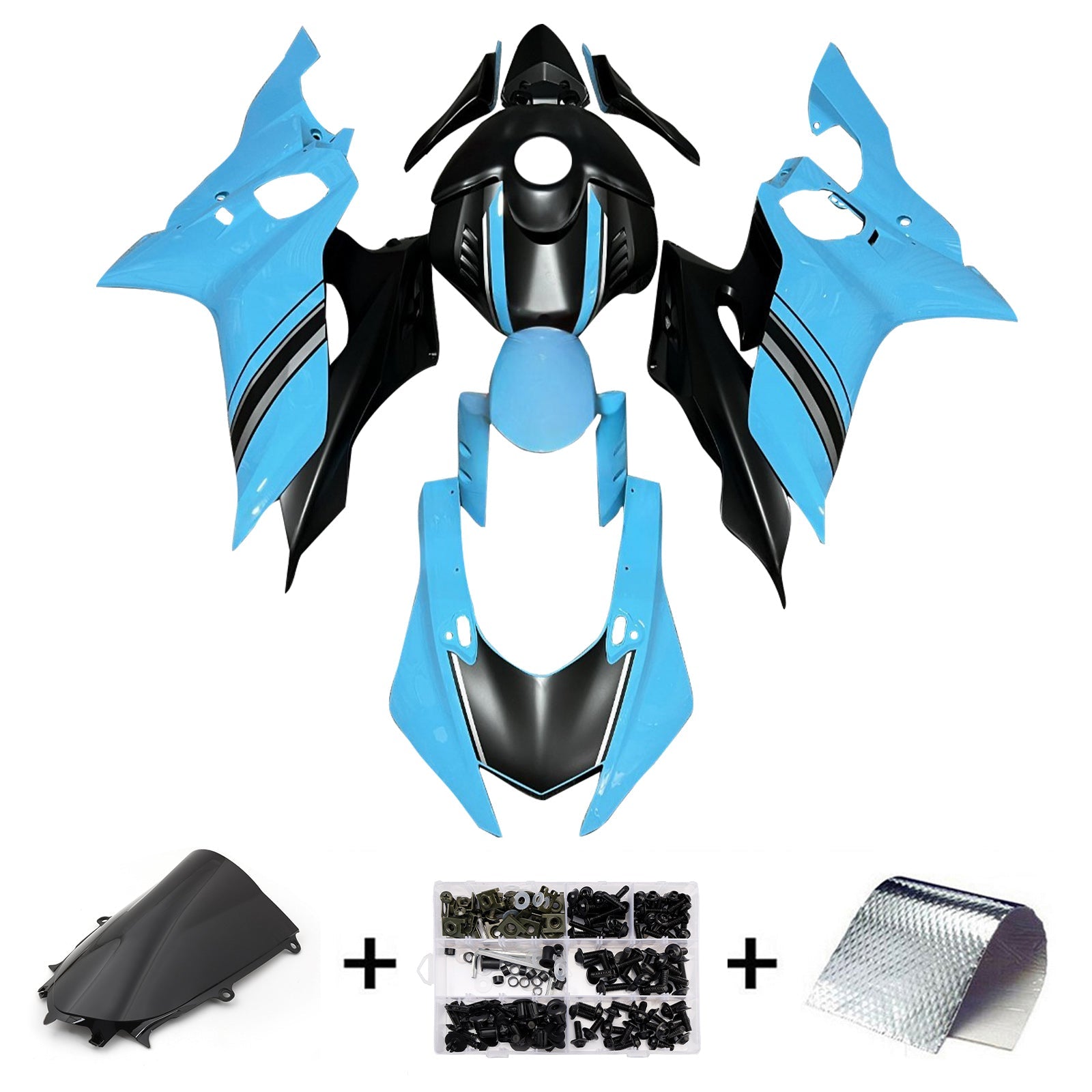 Injection Fairing Kit Bodywork Plastic ABS fit For Yamaha YZF-R6 2017-2023