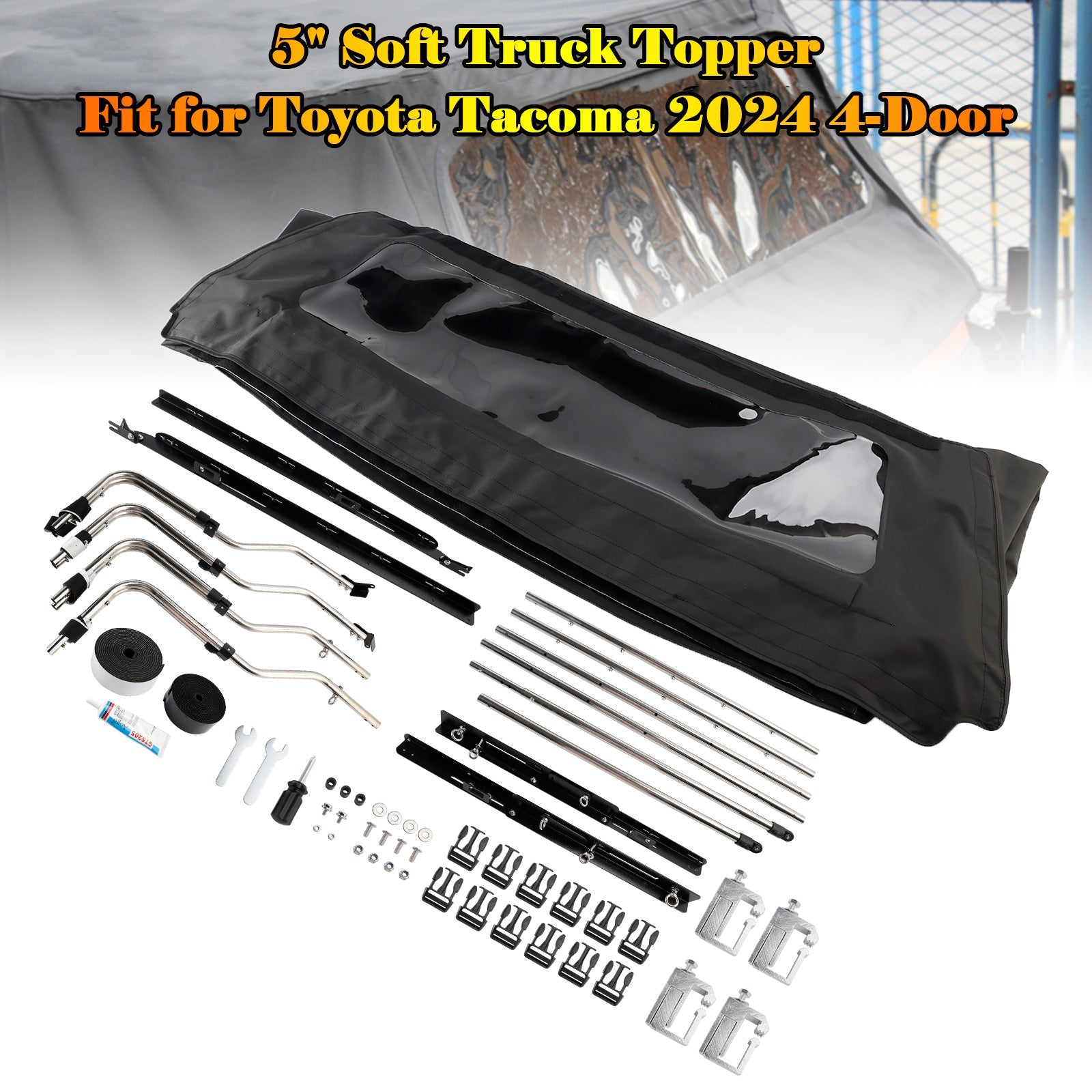 2024 Toyota Tacoma 4-Door 5ft Soft Truck Topper