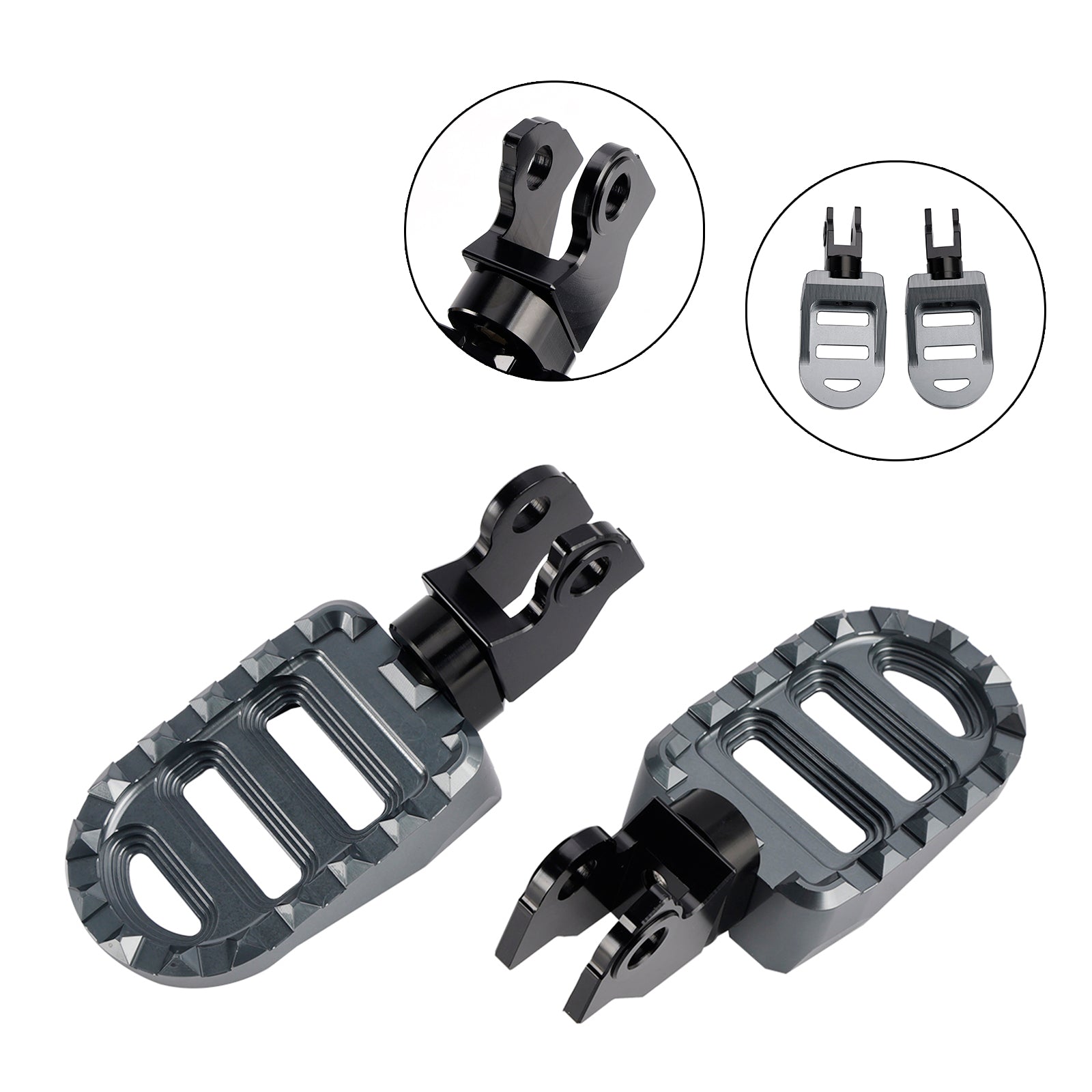 Front Footrests Foot Pegs fit for HONDA CL250 CL300 CL500 Trail 125 2023-2024