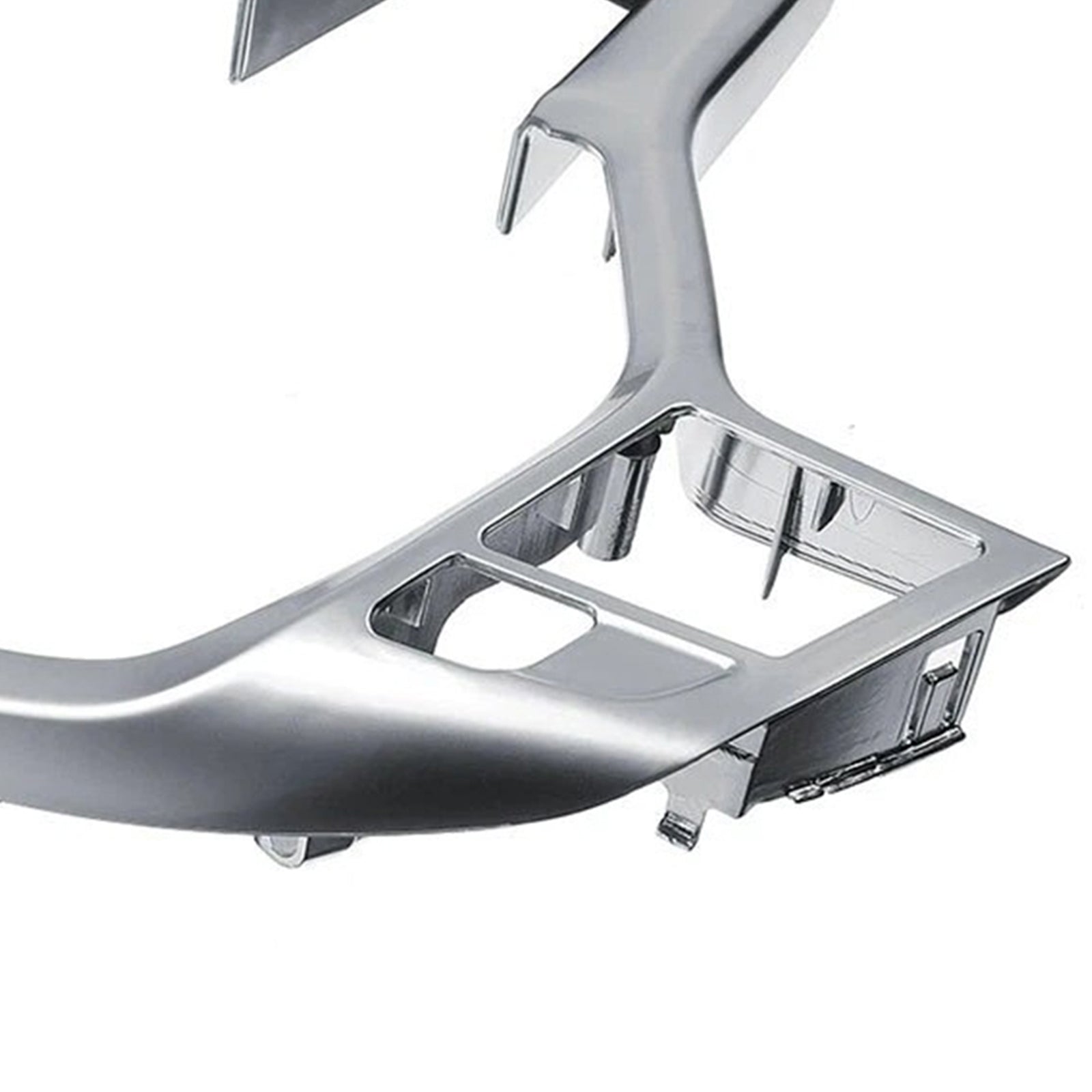 Silver Chrome Steering Wheel Trim Cover For Mercedes Benz W204 W207 W212 C-Class