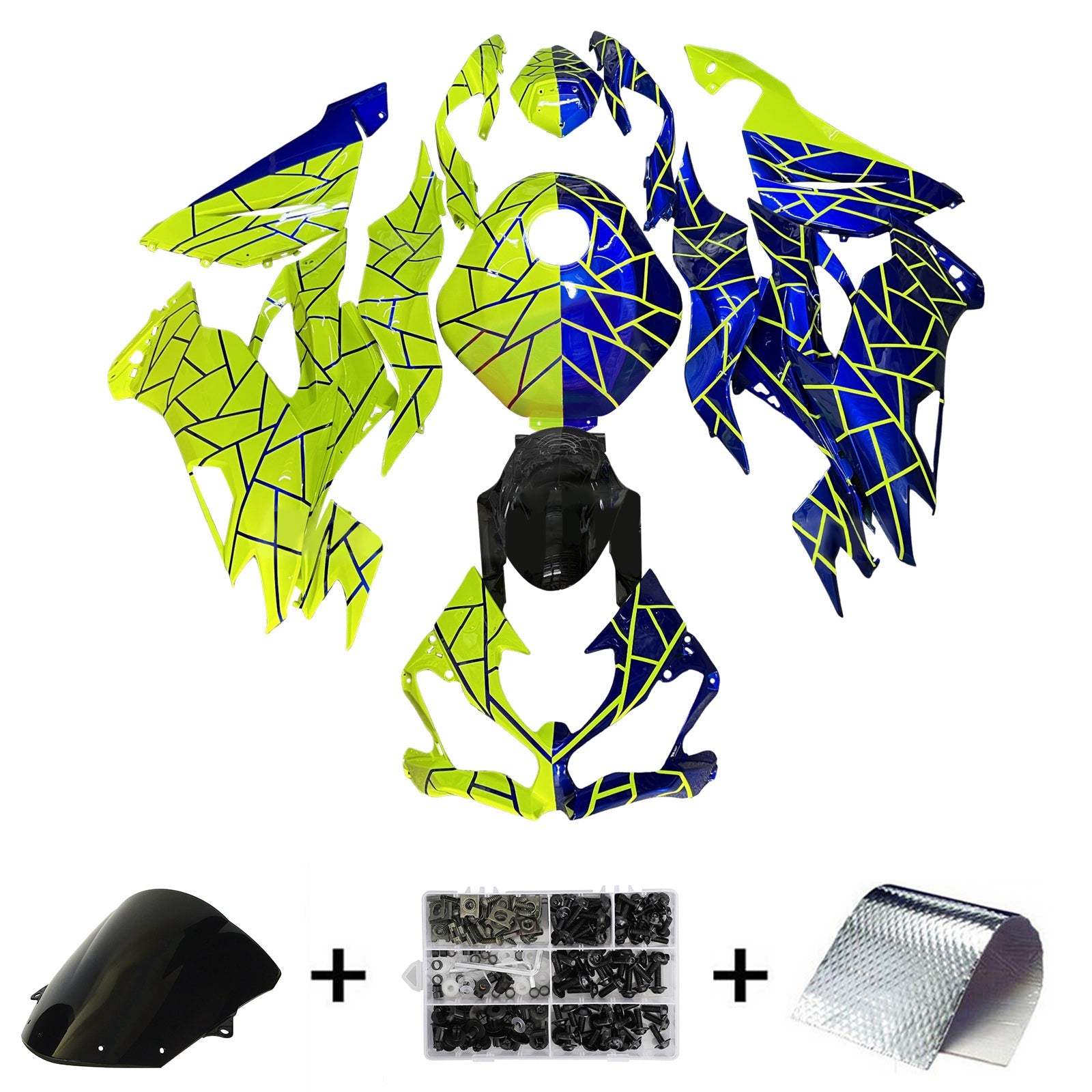 Kawasaki ZX6R 2019-2023 Fairing Kit Bodywork Plastic ABS