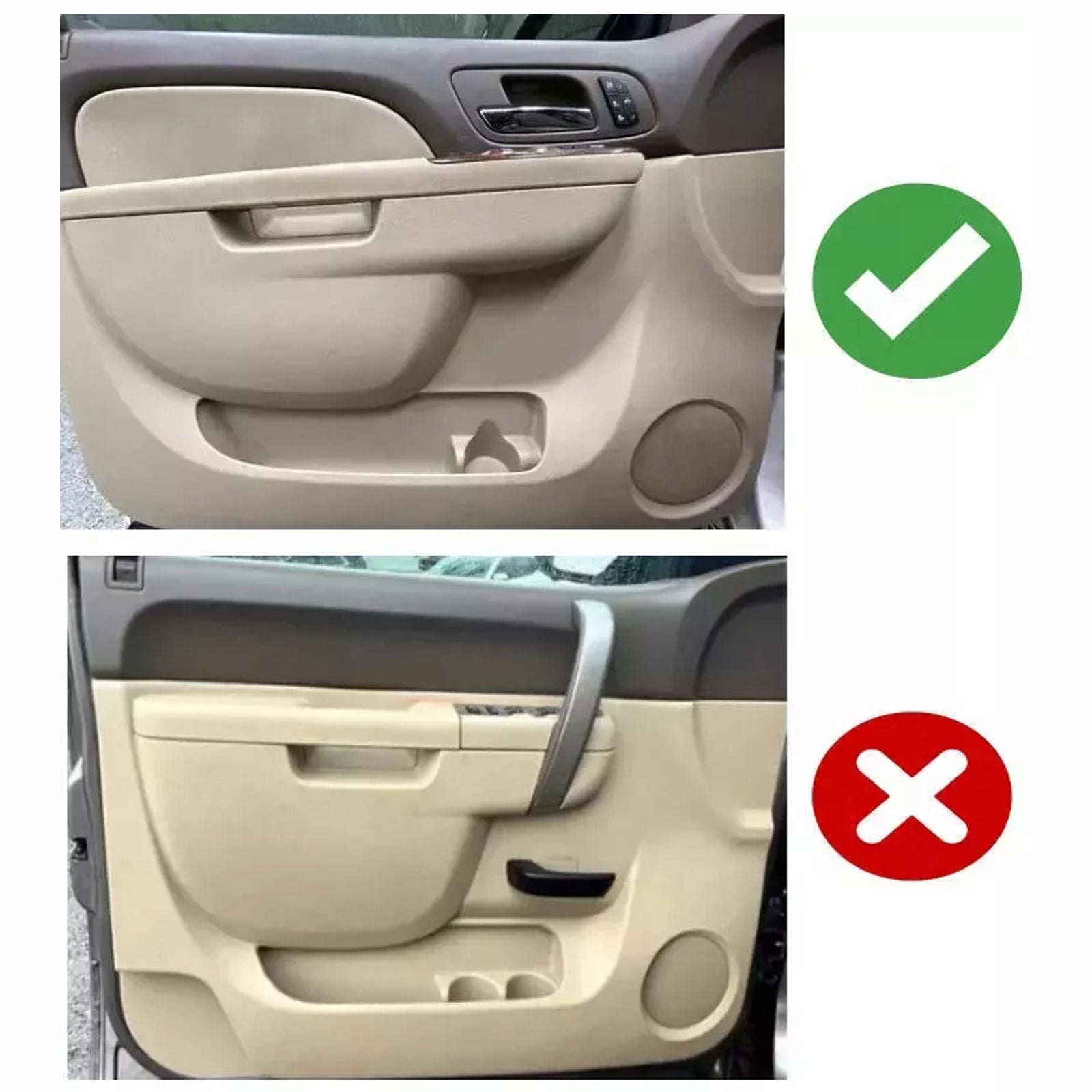 80994 Front Left Door Armrest Repair Kit BLACK (27 inch) For Chevrolet/GMC