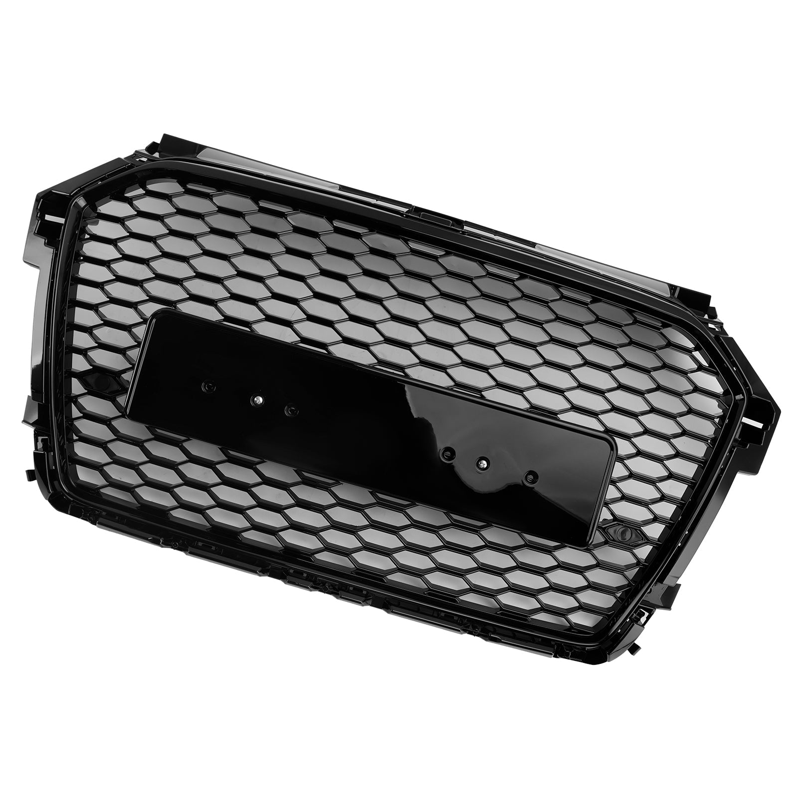 RS 스타일 허니콤 범퍼 그릴 핏 아우디 A1 S1 8X 페이스리프트 2016-2019 블랙