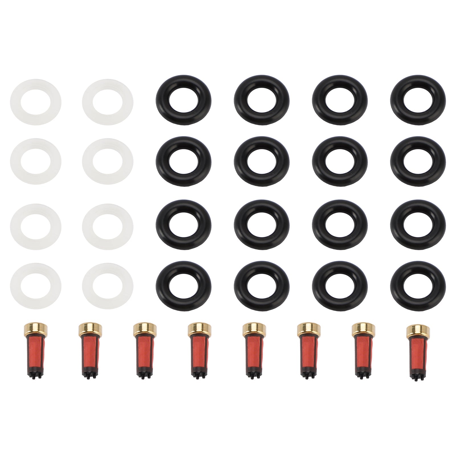 8PCS Fuel Injector Service Kit O-Ring 0280156101 Fit Porsche Cayenne S 4.5L