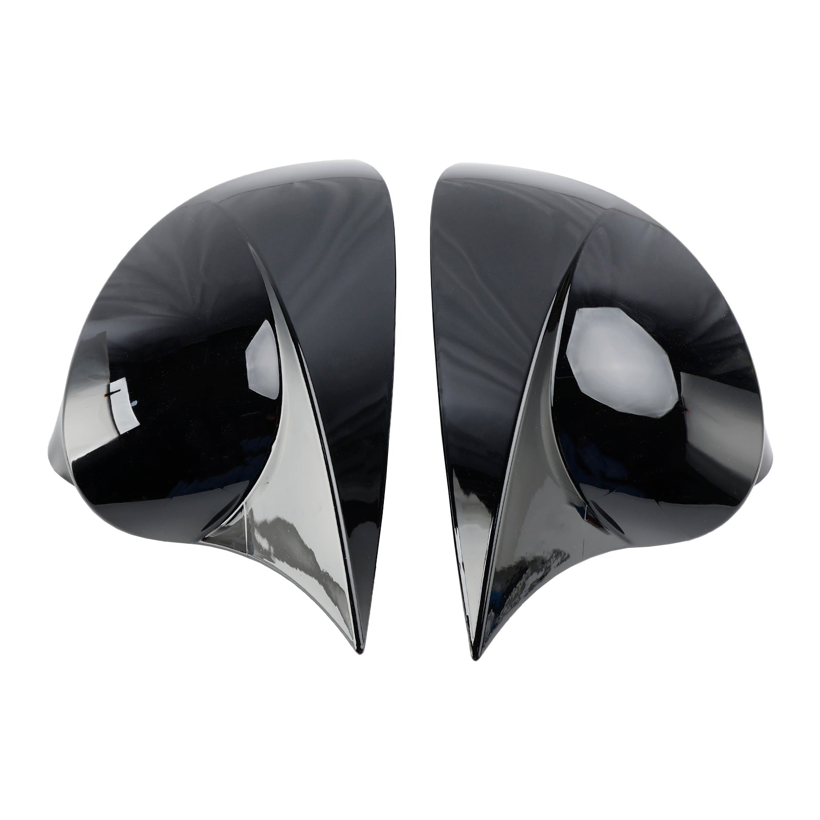 Gloss Black Wing Door Mirror Cover Caps for Left + Right SEAT Ibiza 6J 08-17