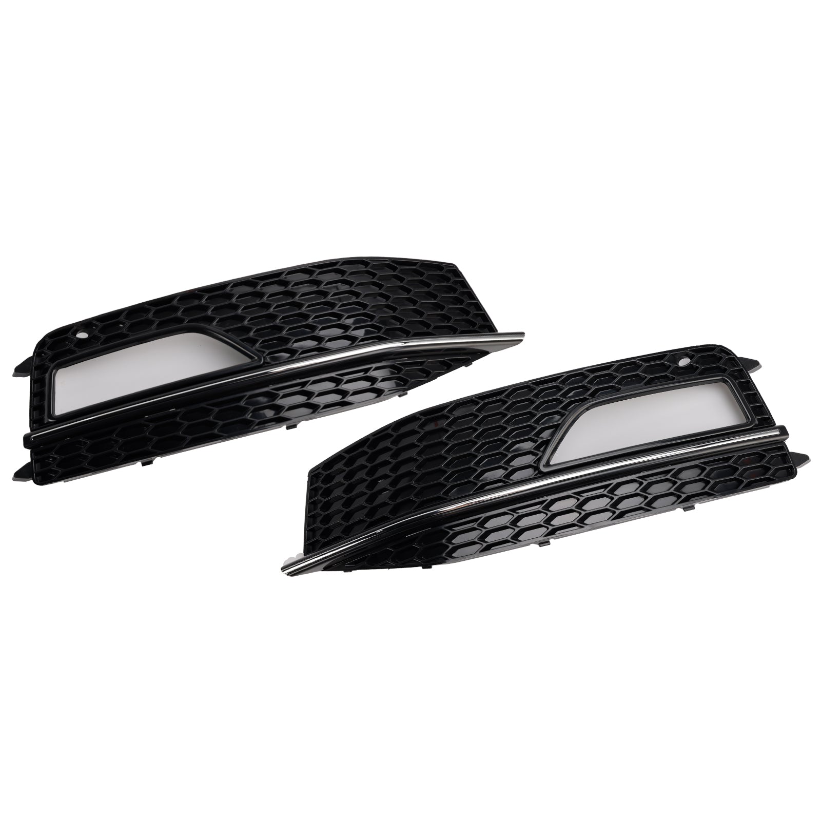 2013-2015 Audi A4 S-line S4 2PCS Bumper Fog Light Lamp Cover Grill Grille 8K0 807 682M