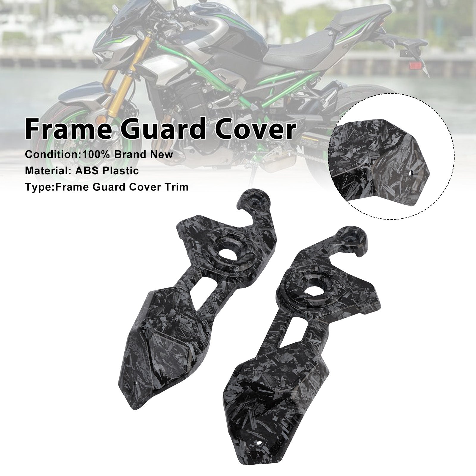 Frame Side Cover Panel Guard Fairing For Kawasaki Z900 2025-2026