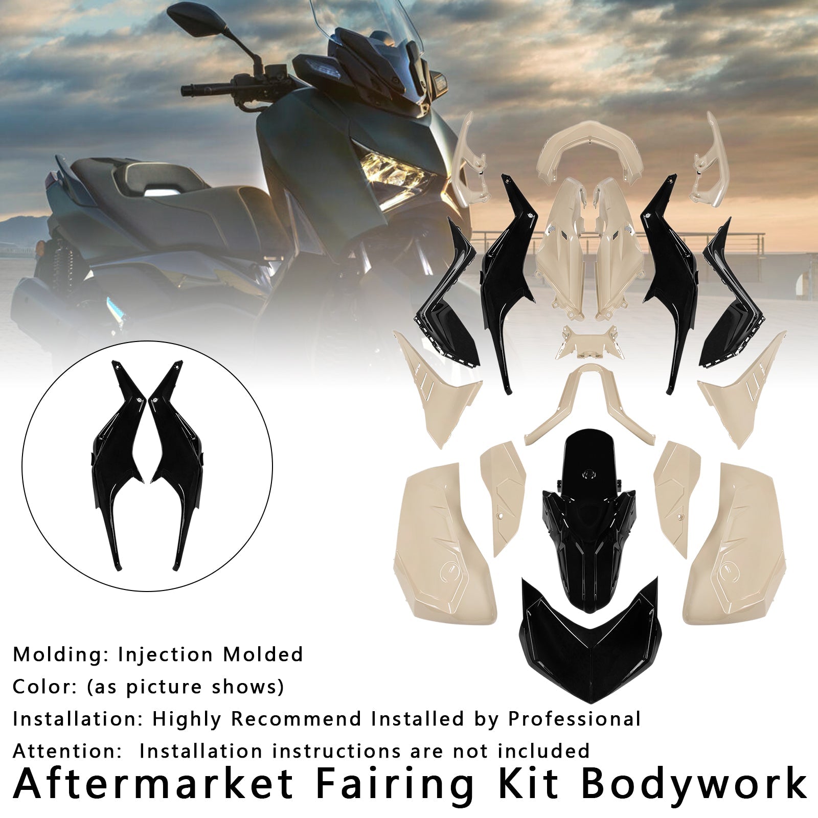 2023-2024 Yamaha X-MAX 300 XMAX Injection Bodywork Fairing Kit