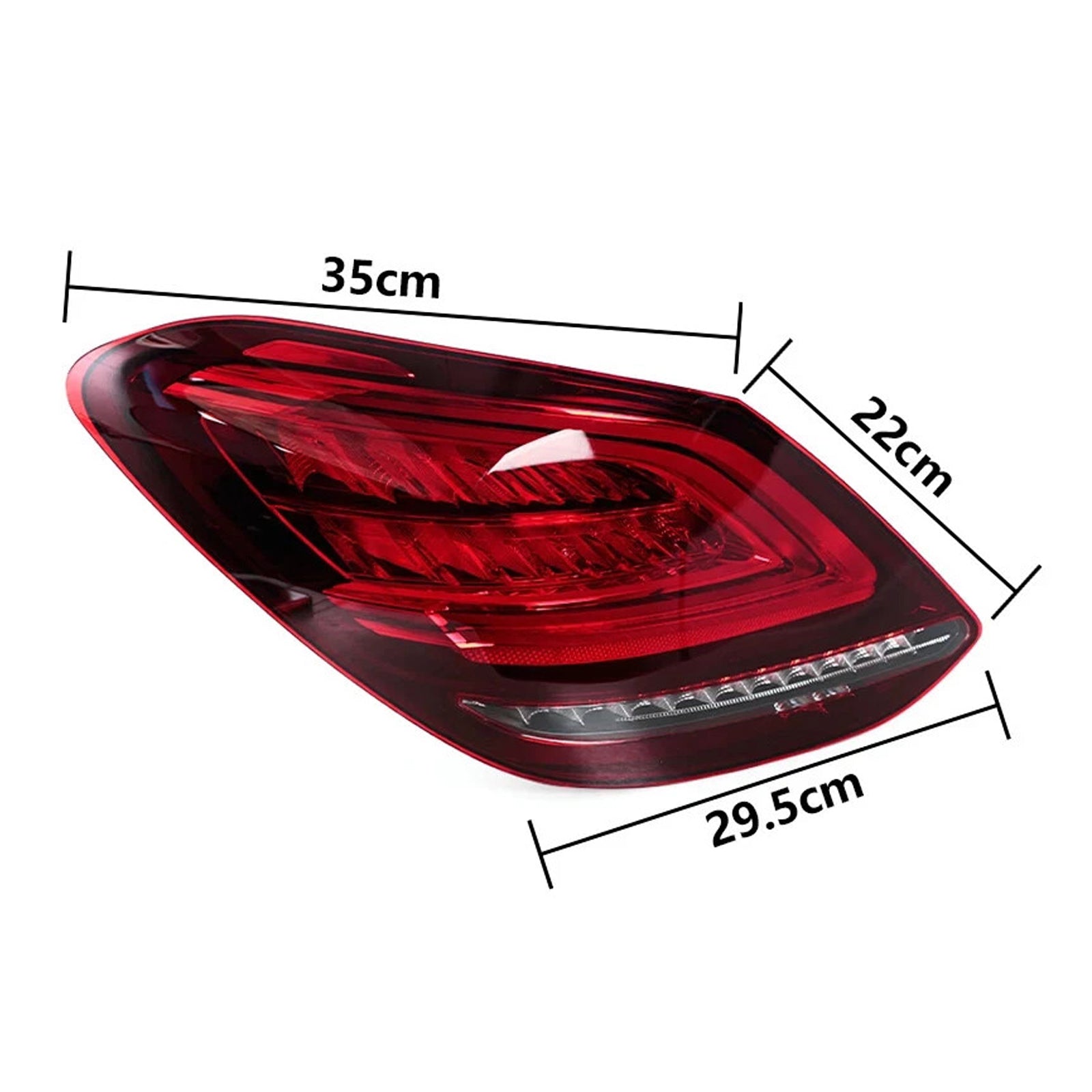 2019-2021 Mercedes Benz W205 Facelift C63 AMG S Base Left+Right LED Rear Tail Light Brake Lamp 059067103 2059067203
