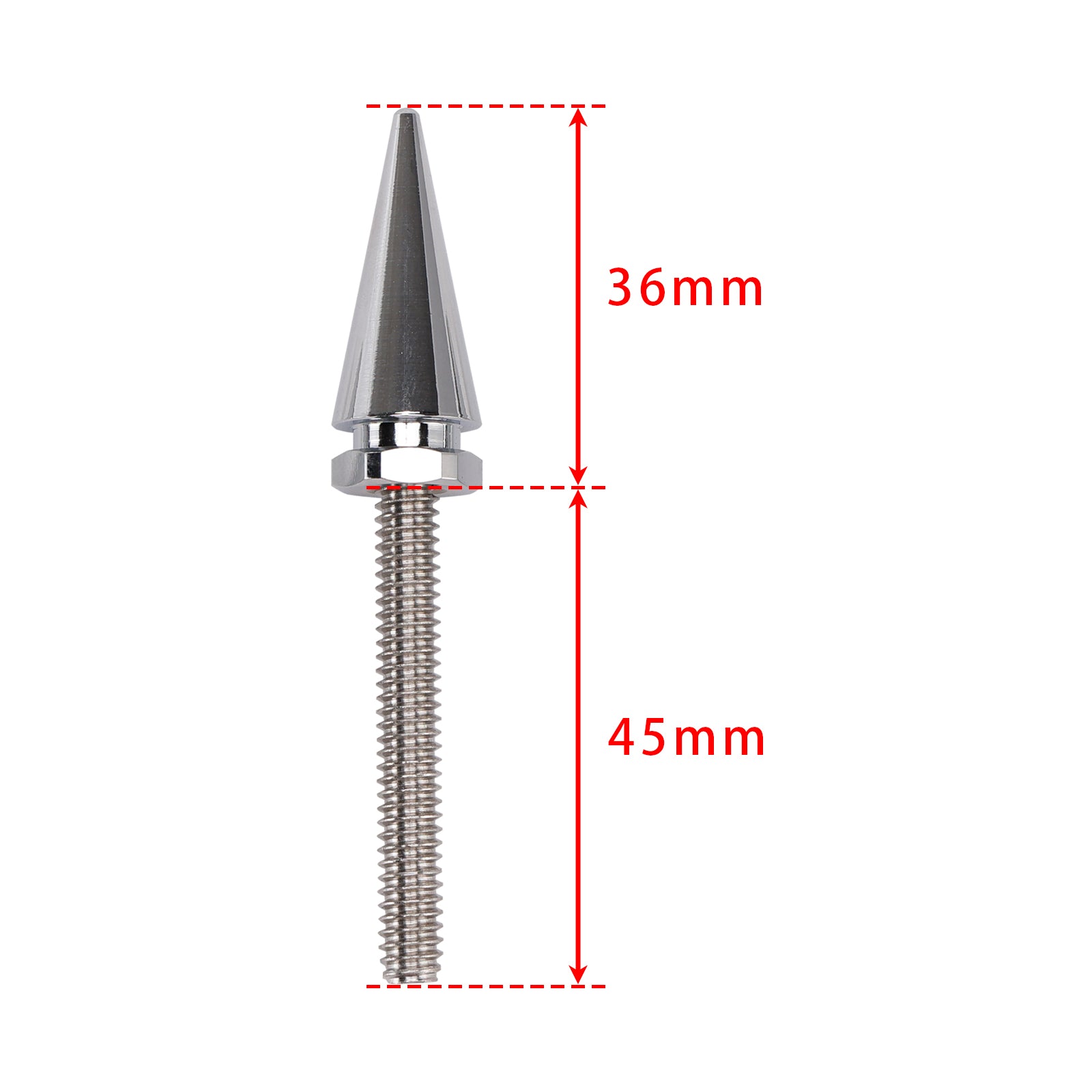 3 Spiked Windshield Bolts Silver For Electra Glide Tri Glide Street Glide 14-25