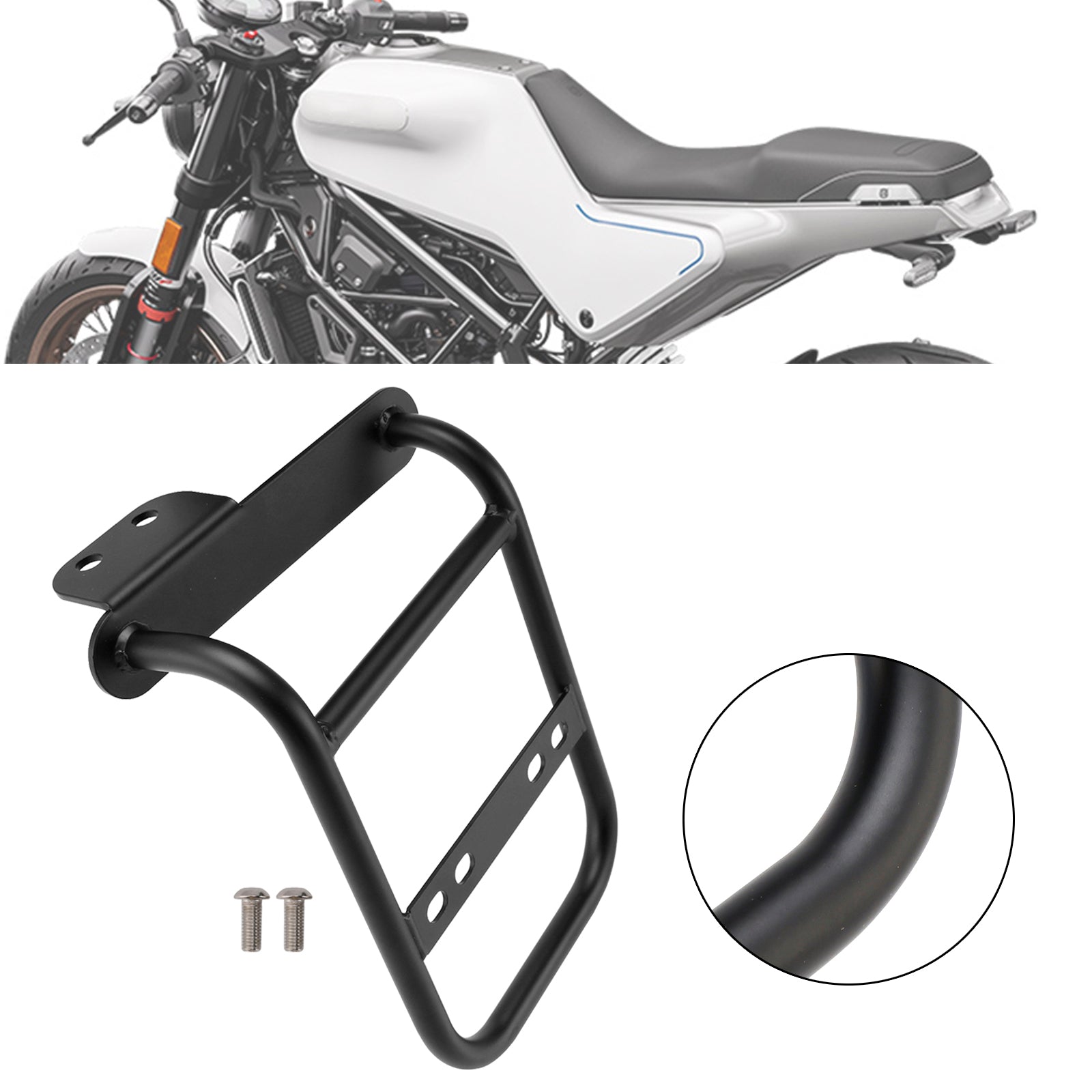 Luggage Rack Side Saddle Bag Mount Bracket Right For Vitpilen Svartpilen 125 19+
