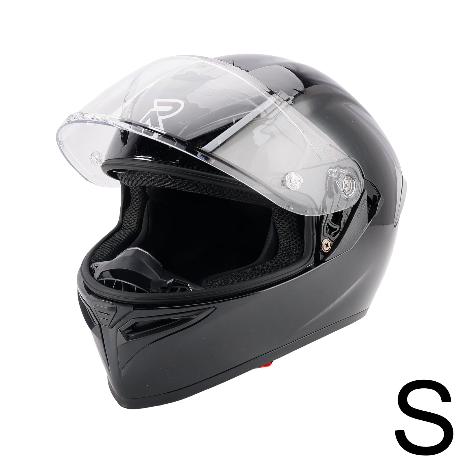 DOT Motorcycle Helmet Adult Street Full Face Gloss Black