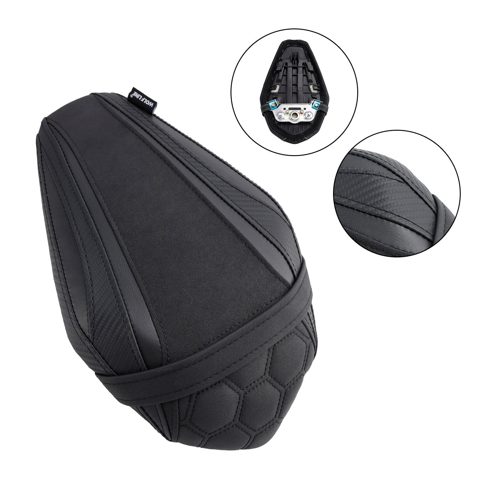 2021-2023 Kawasaki Zx-10R/Rr Rear Passenger Seat Cushion Pu Pillion Flat Black